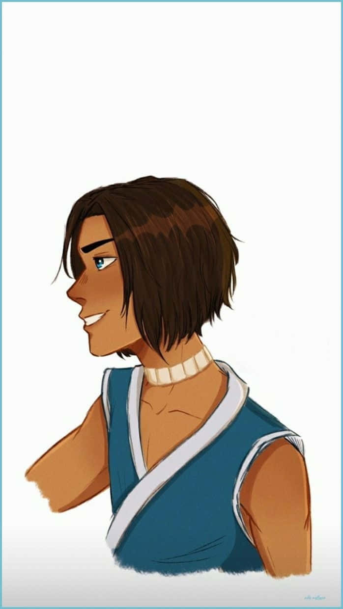 Sokka, anime character, short brown hair, SD Phone Wallpaper