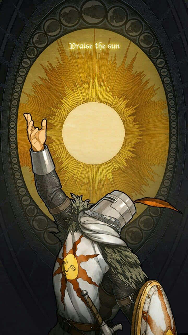 Solaire of Astora, Warrior of Sunlight, radiant sun, HD Phone Wallpaper