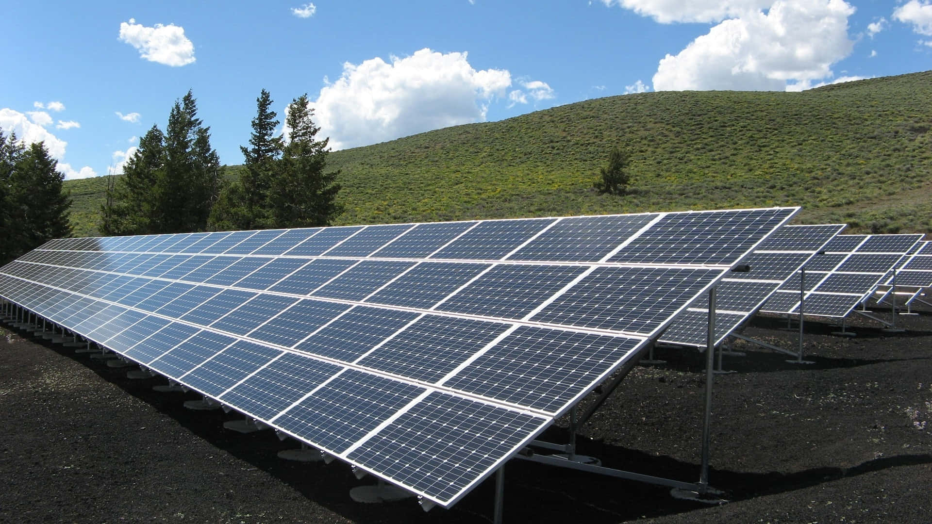 inverter PCU, off grid solar panel systems, bright blue sky, Full HD Desktop Wallpaper