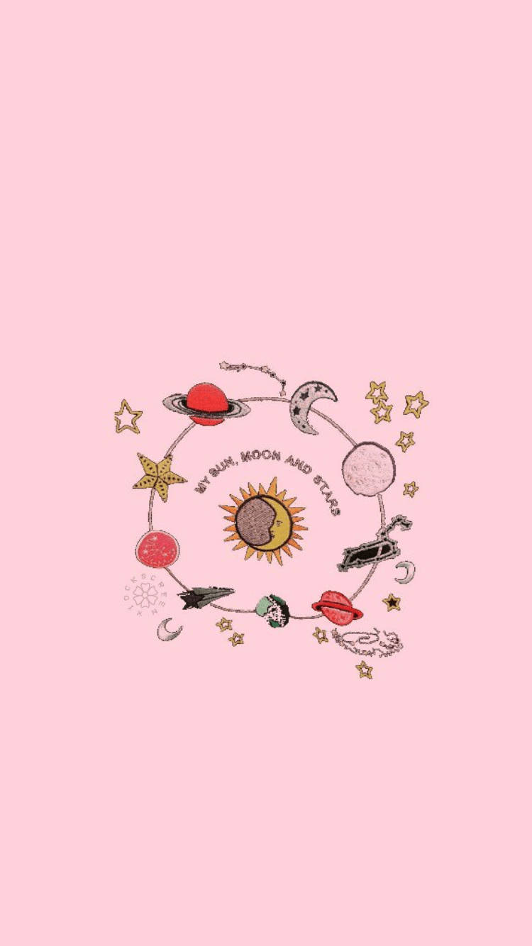 Solar System, sun, moon, HD Phone Wallpaper
