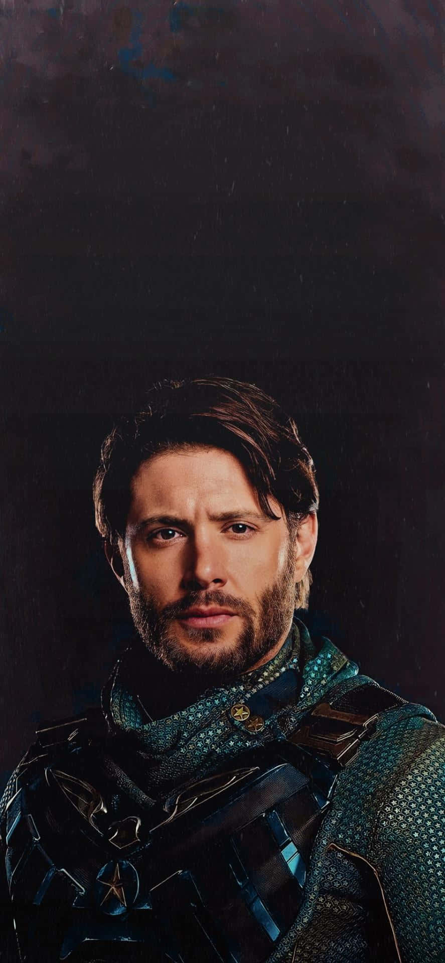 Soldier Boy, teal and black armored costume, beard, Full HD Phone Wallpaper