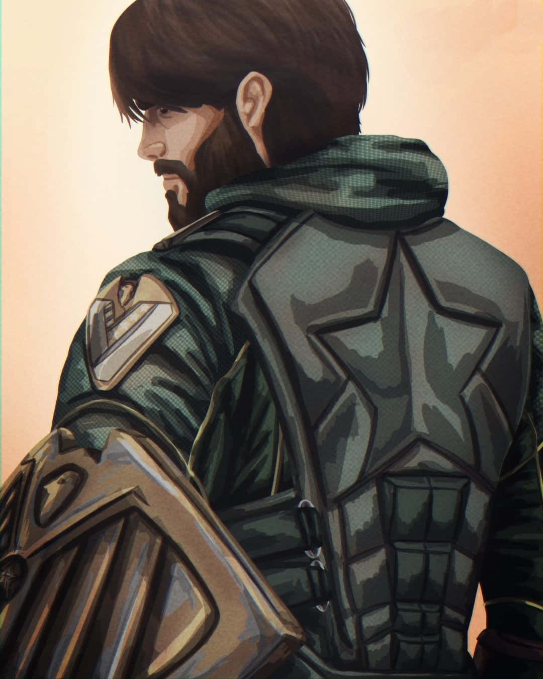 Soldier Boy, dark armored gear, star emblem, HD Phone Wallpaper