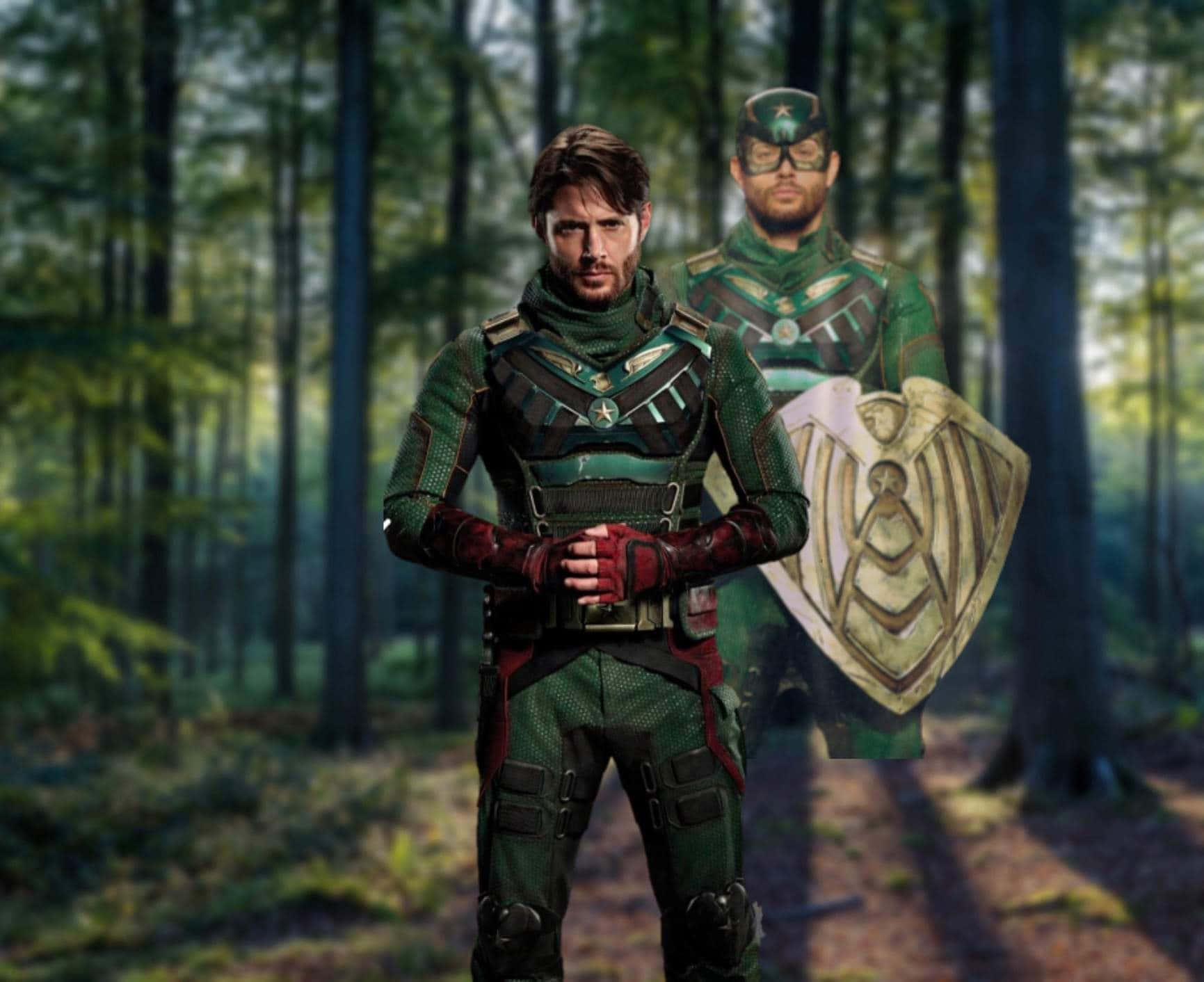Soldier Boy, green tactical gear, sunlit forest, HD Desktop Wallpaper