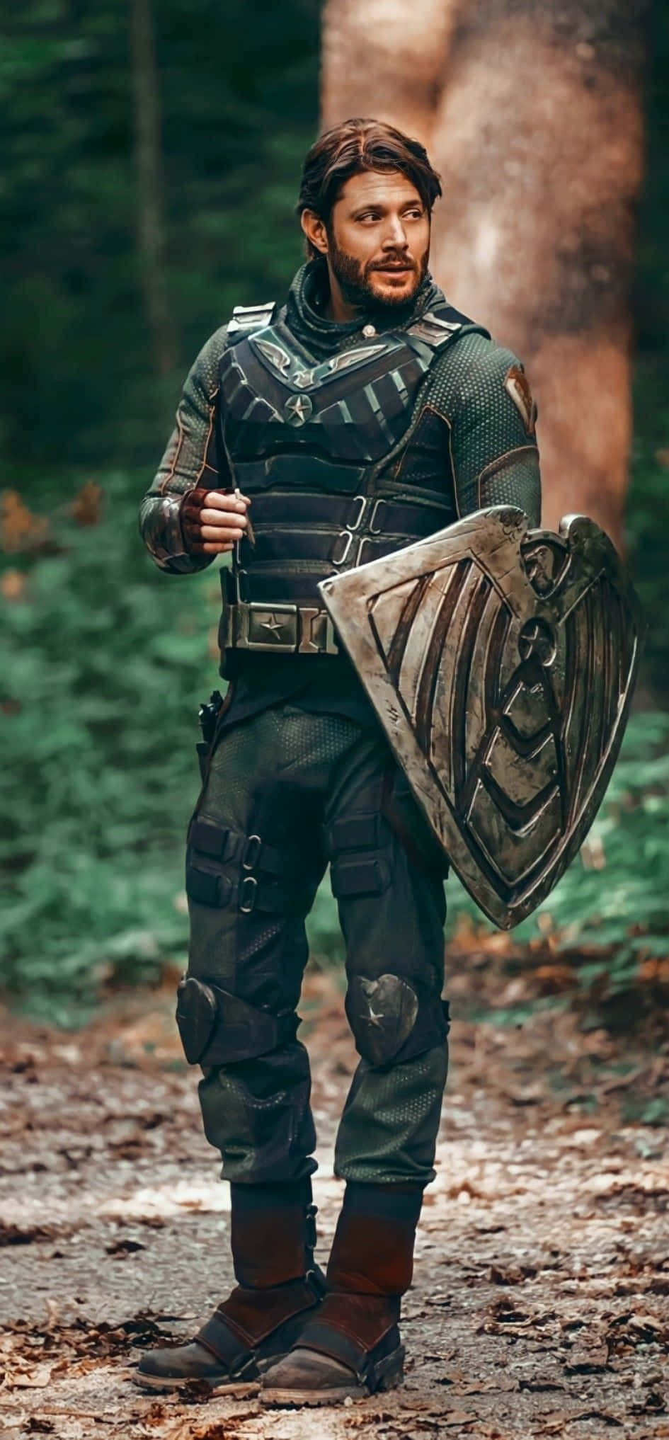 Soldier Boy, forest, dark armored gear, Full HD Phone Wallpaper