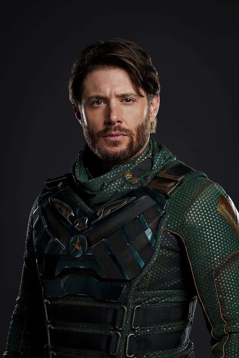 Soldier Boy, green armored suit, metallic accents, SD Phone Wallpaper