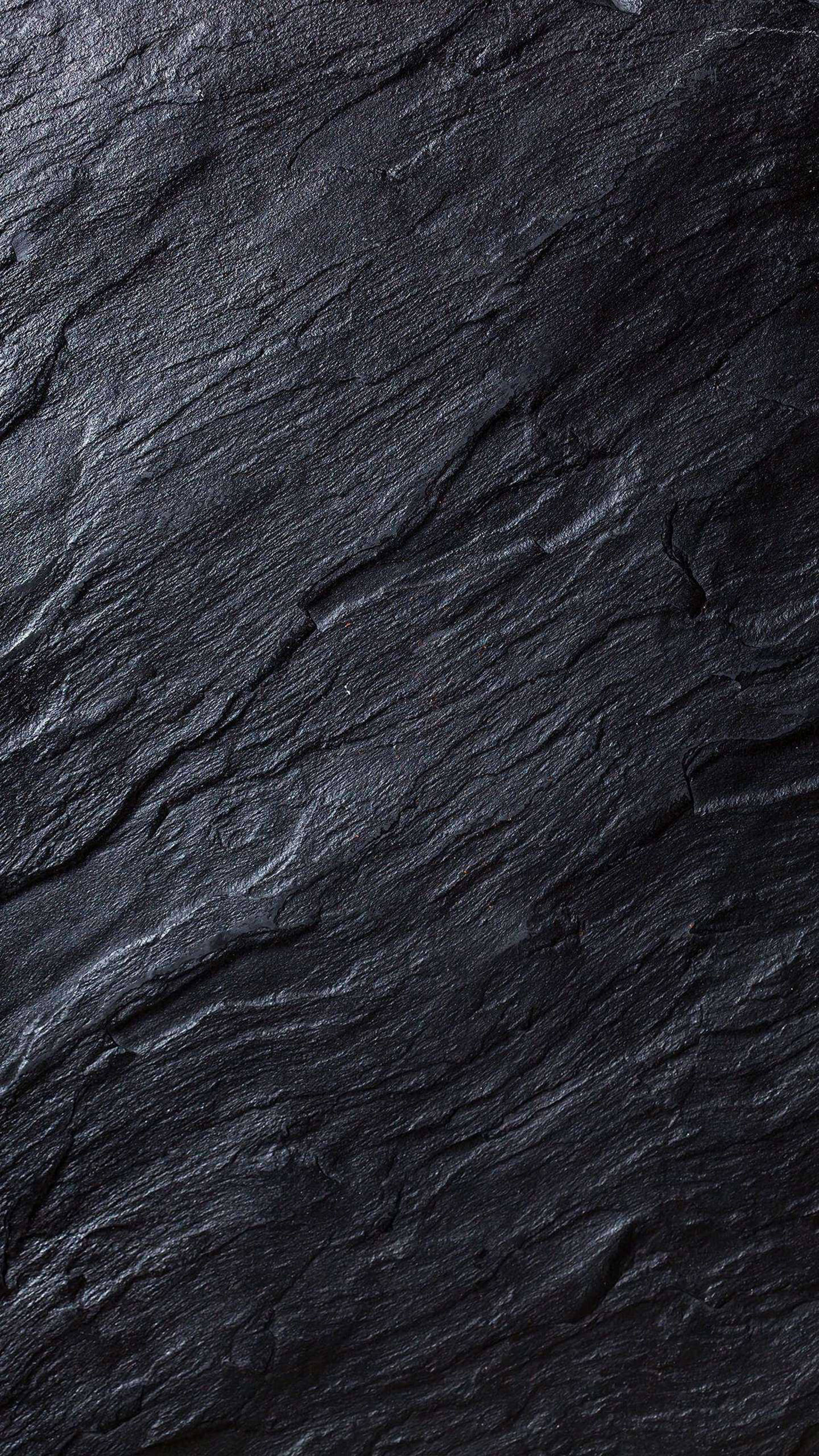 Black iPhone, rock texture, dark textured slate stone, 2K Phone Wallpaper