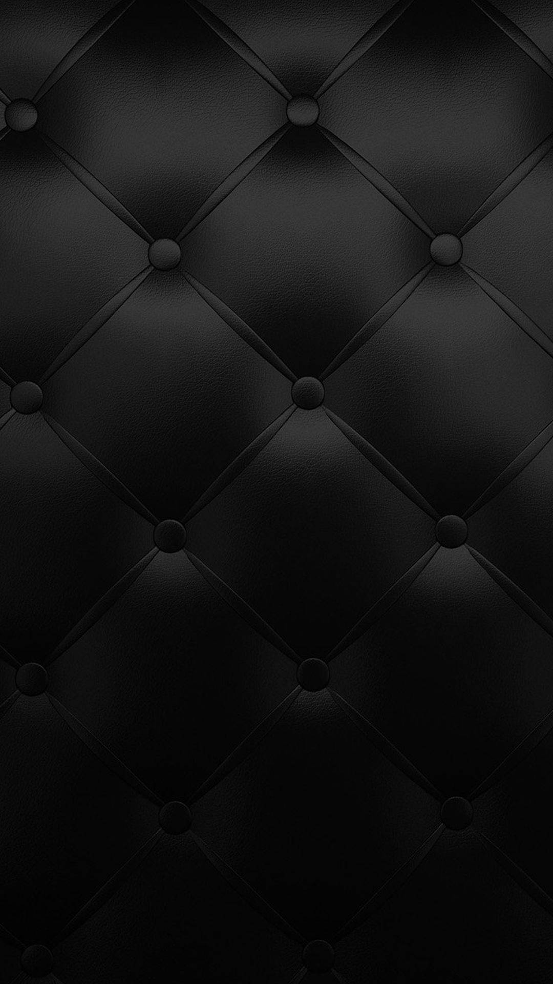 Cushioned Leather, solid black, iPhone, Full HD Phone Wallpaper