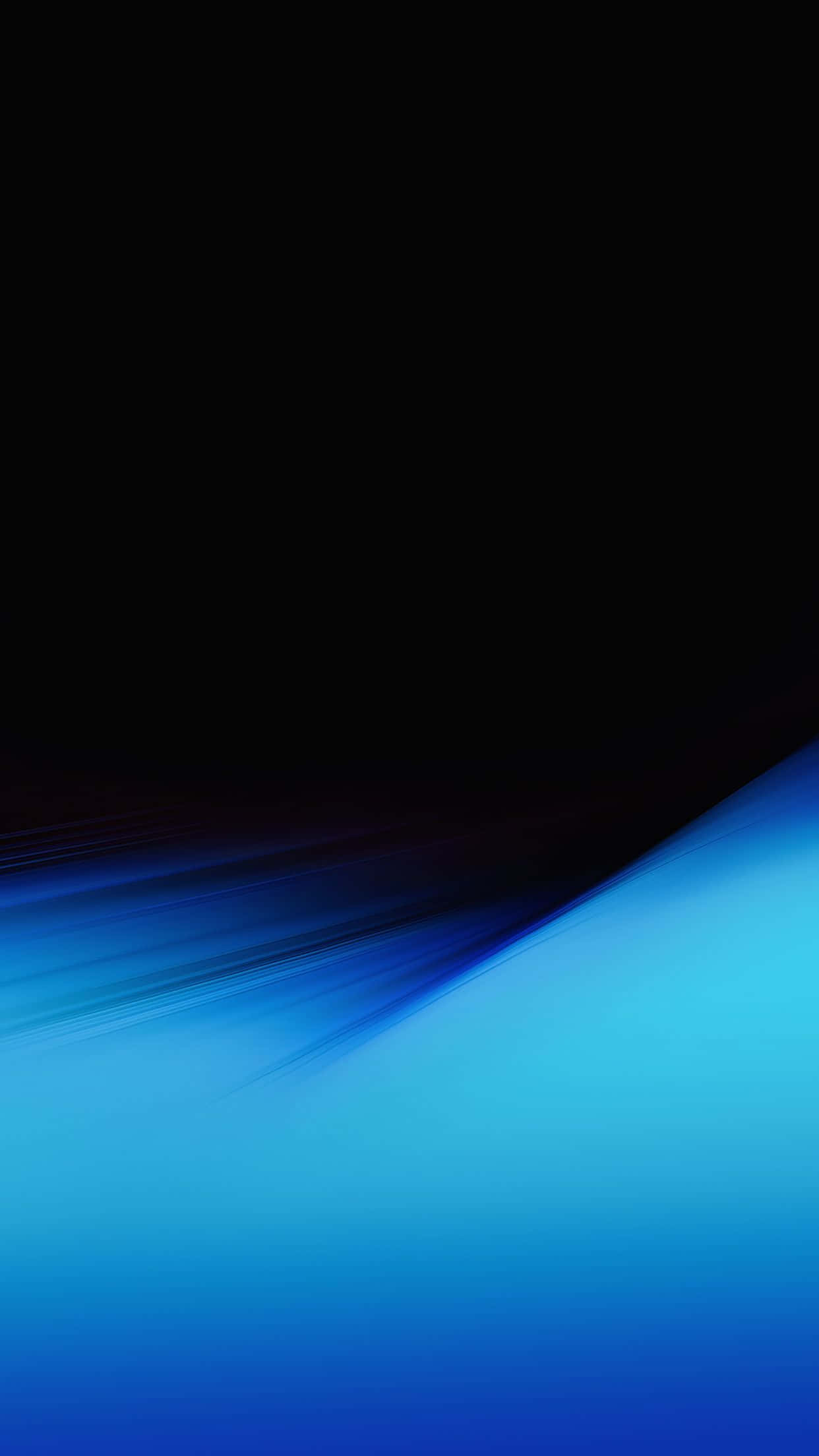 solid blue iPhone, deep black, vibrant electric blue, Full HD Phone Wallpaper