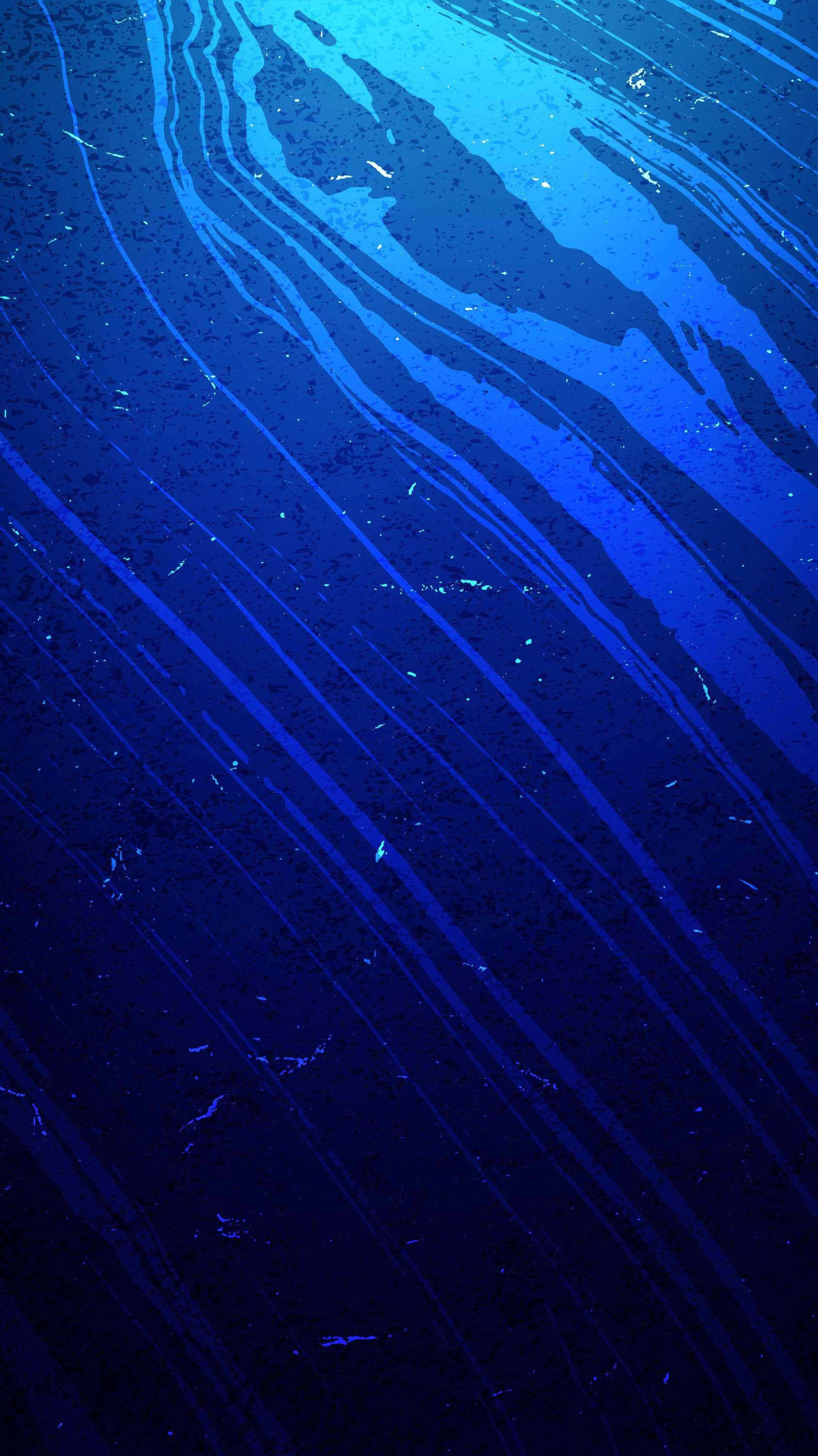 solid blue iPhone, blue waves, abstract, 2K Phone Wallpaper