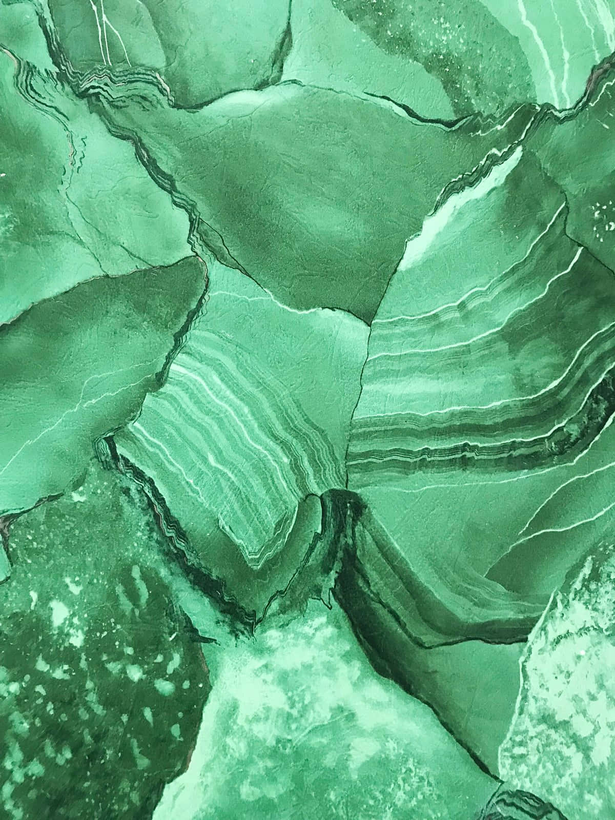 green marble, malachite, swirling patterns, HD Phone Wallpaper