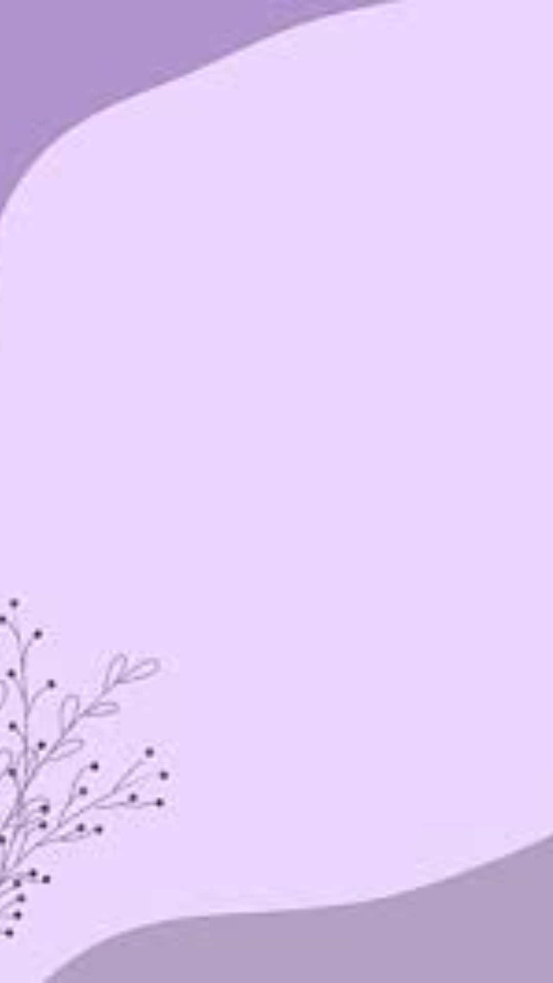 Lavender, Dark branch, Bottom left corner, Full HD Phone Wallpaper
