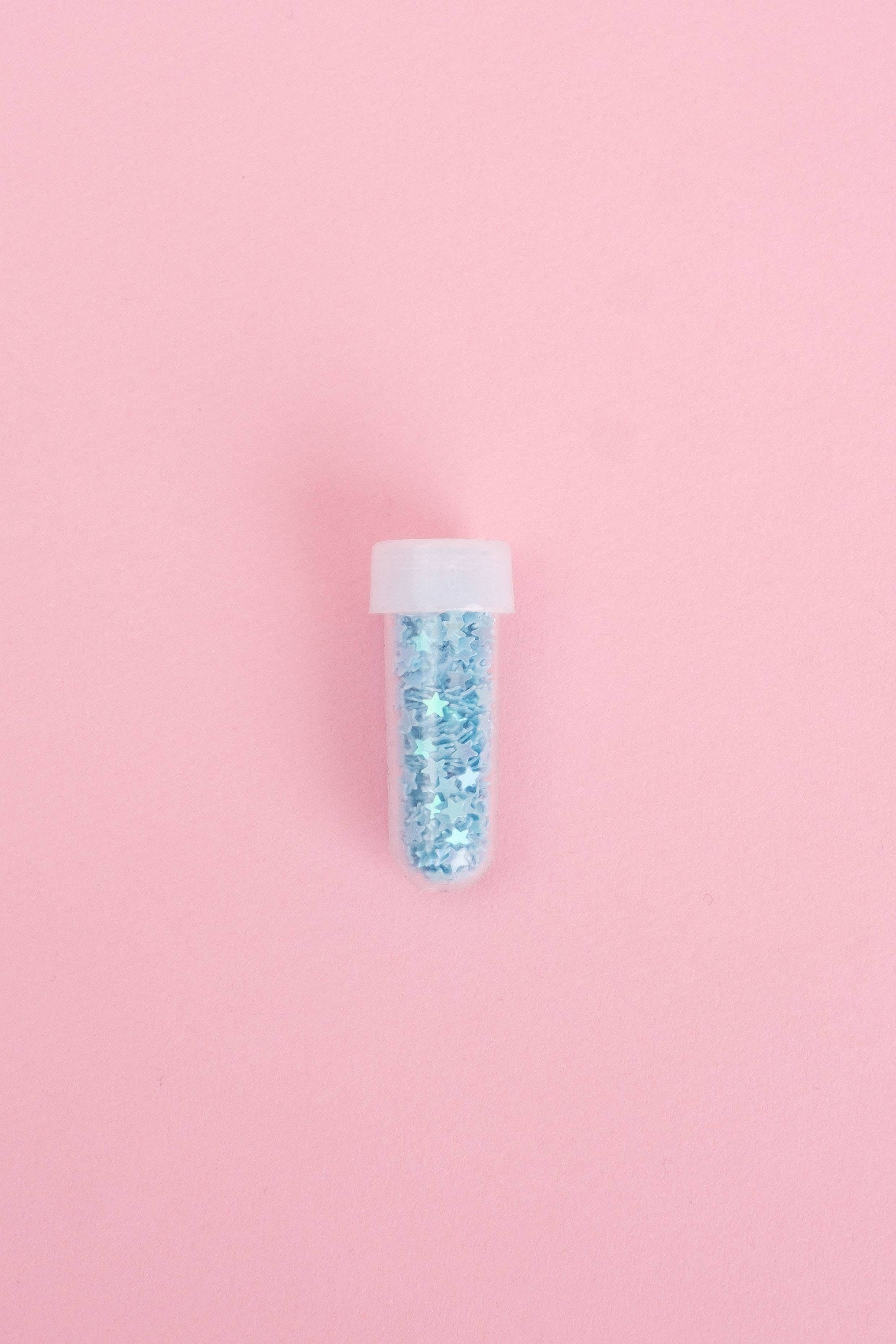 solid pastel color, blue stars, blue glitter, 2K Phone Wallpaper