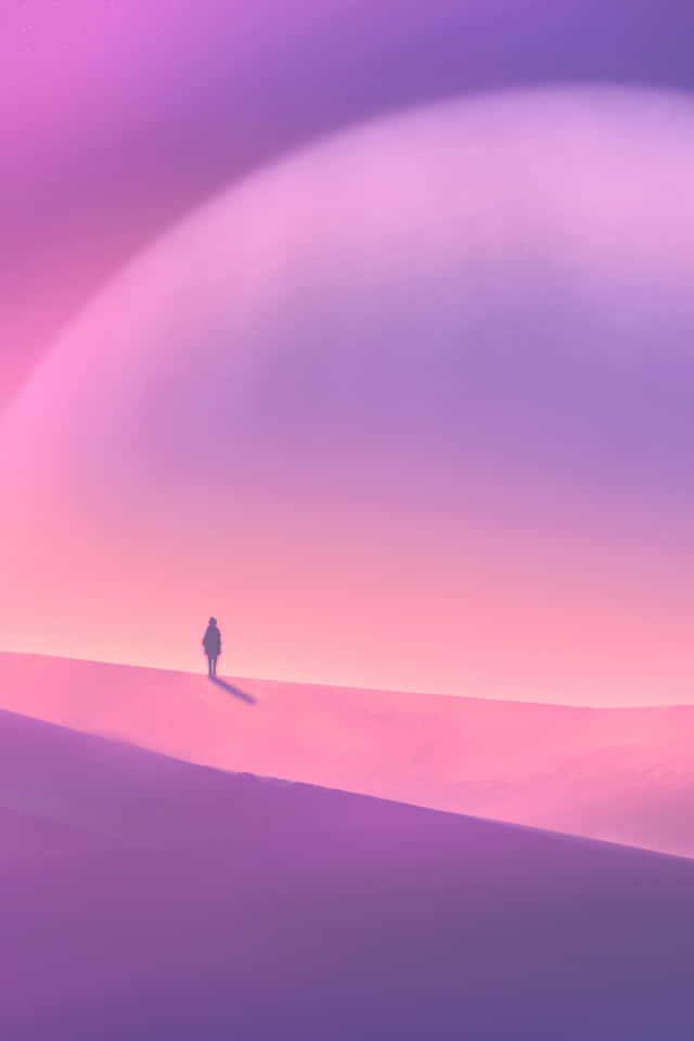 pastel pink, pastel purple, vast purple and pink dune, SD Phone Wallpaper