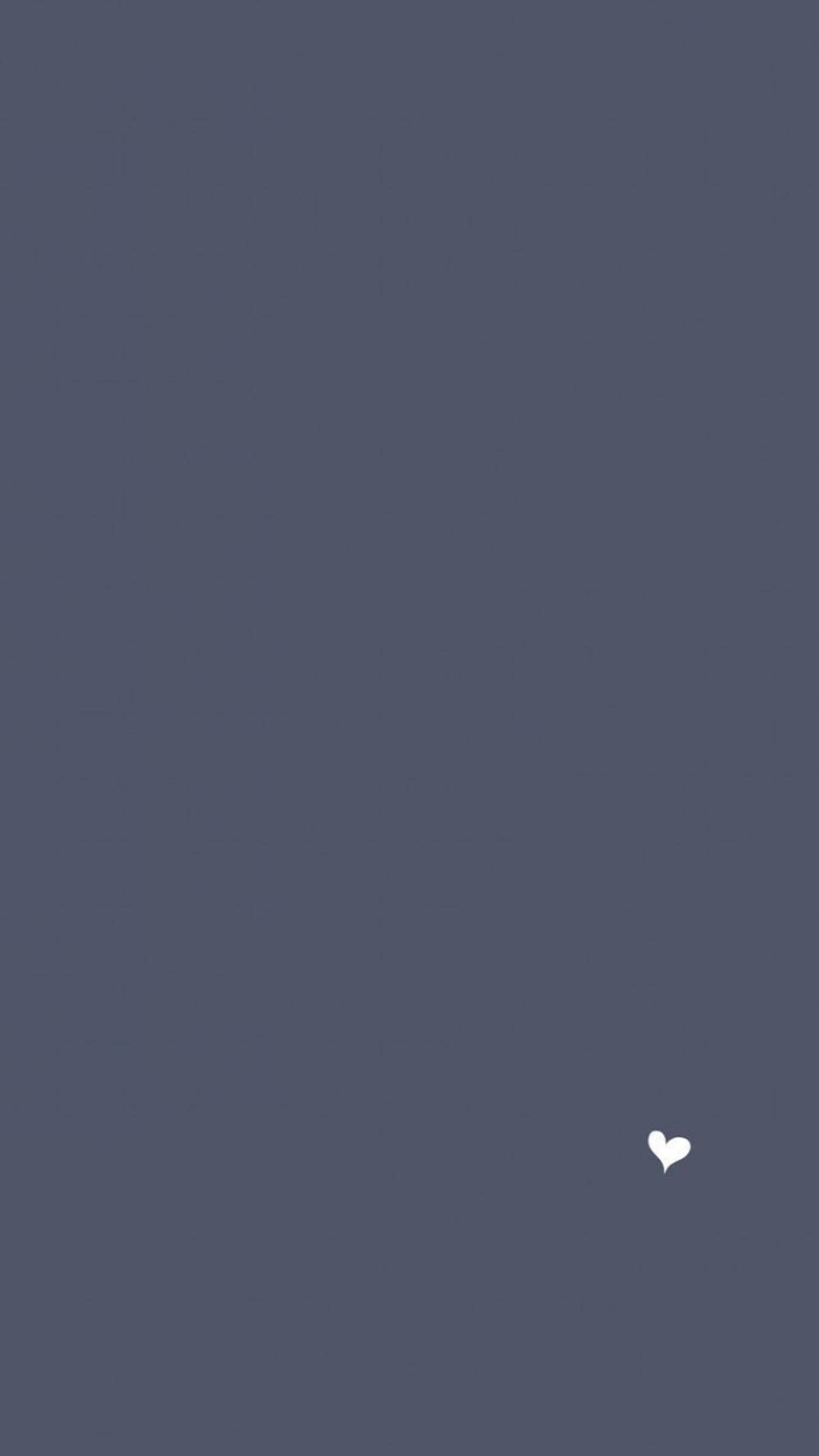 Solid Pastel, gray, tiny heart, HD Phone Wallpaper