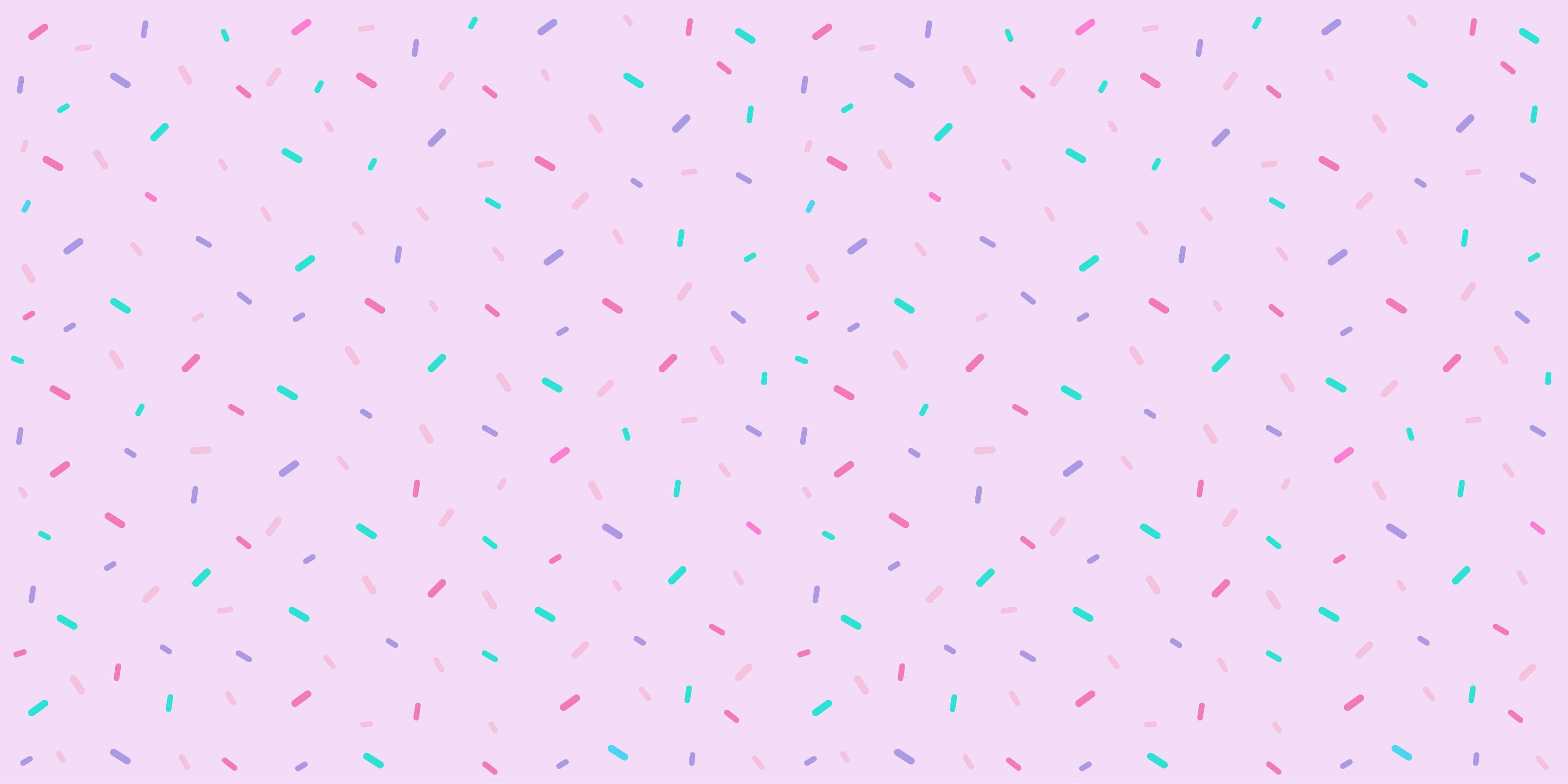 Pastel Pink, Colorful Short Lines, Festive Sprinkles, 4K Desktop Wallpaper