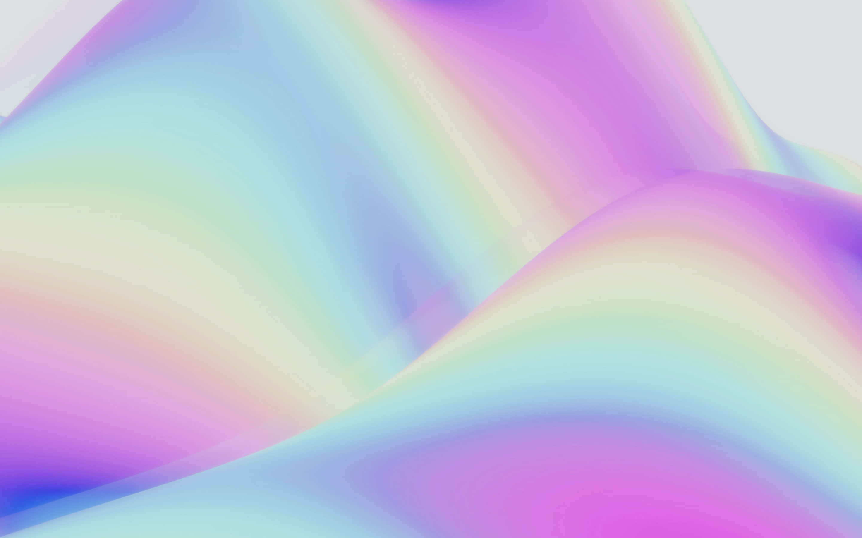 abstract pastel waves, pastel rainbow hues, dreamy abstract gradient, 2K Desktop Wallpaper
