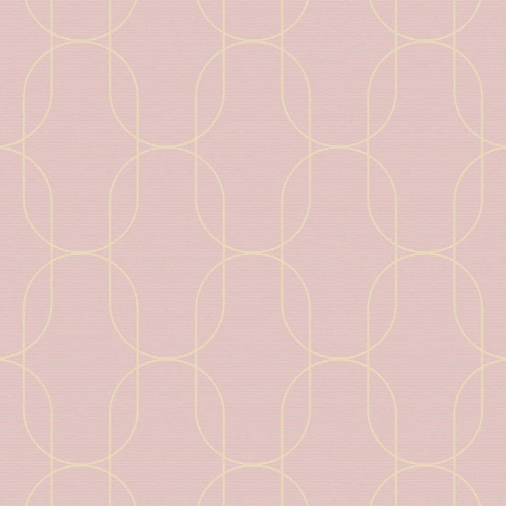 blush pink, geometric circles, pale yellow, SD Desktop Wallpaper