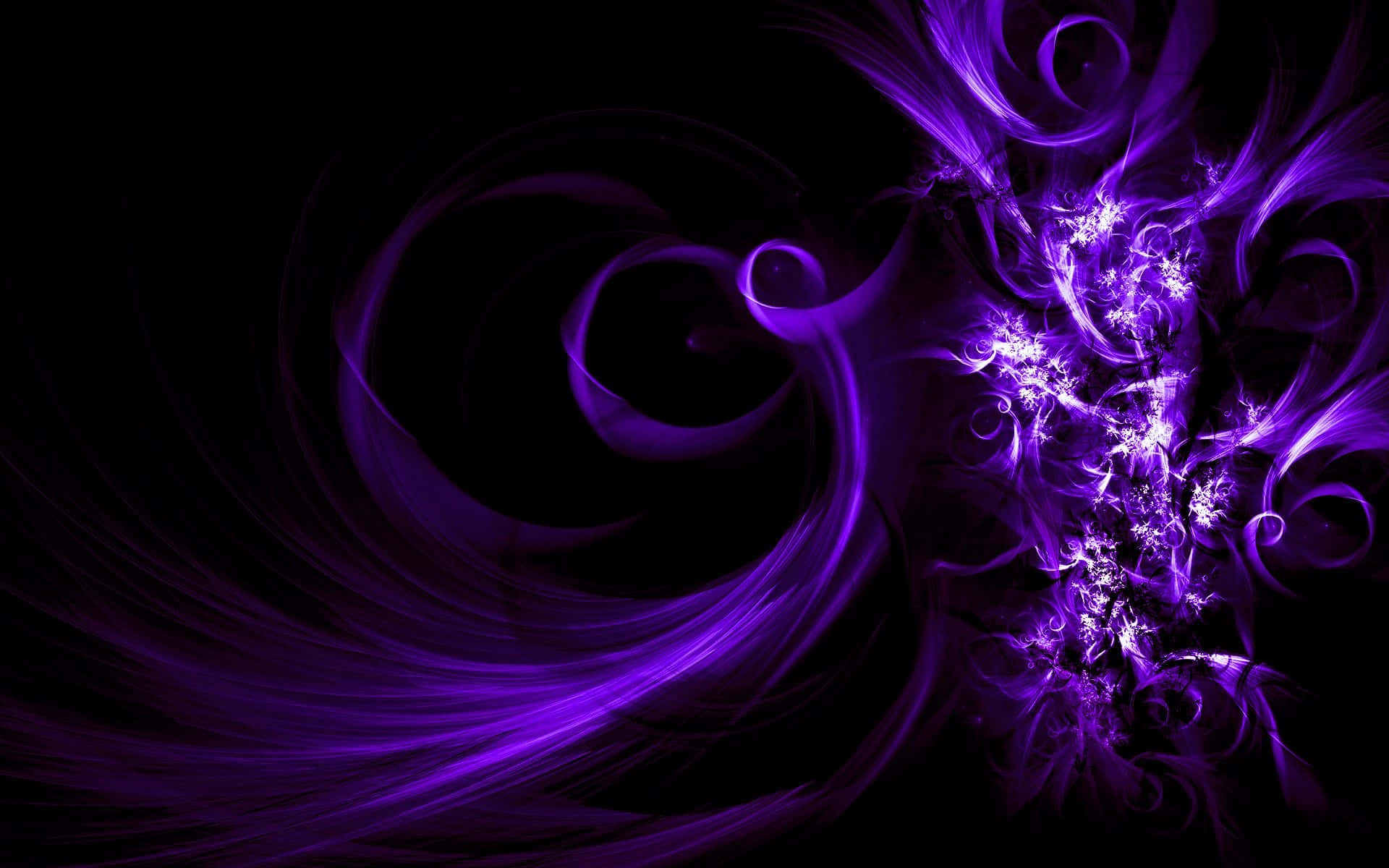 solid light purple, vibrant purple, fractal swirls, Full HD Desktop Wallpaper