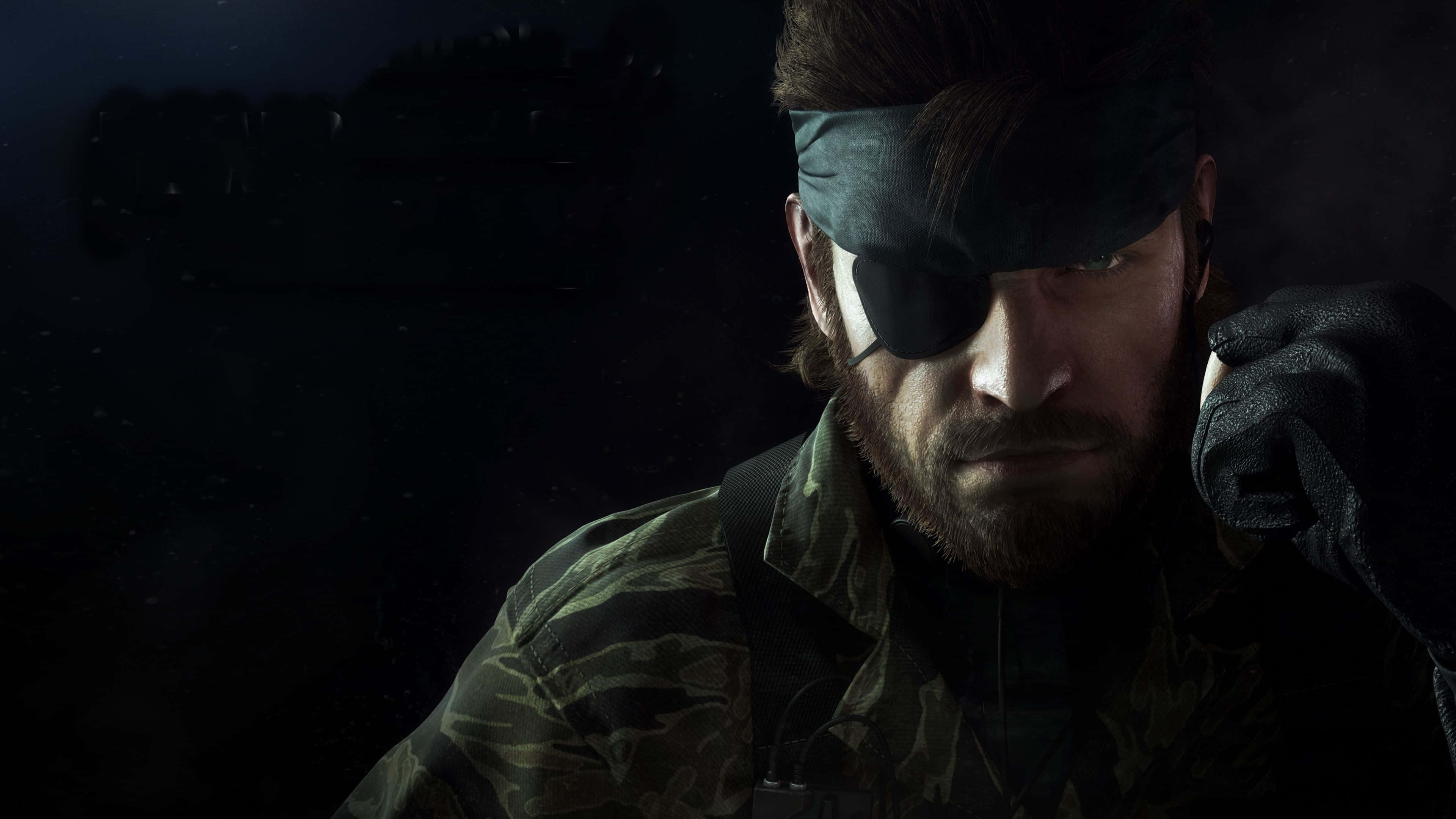 Solid Snake, bearded, eyepatch, 4K Desktop Wallpaper