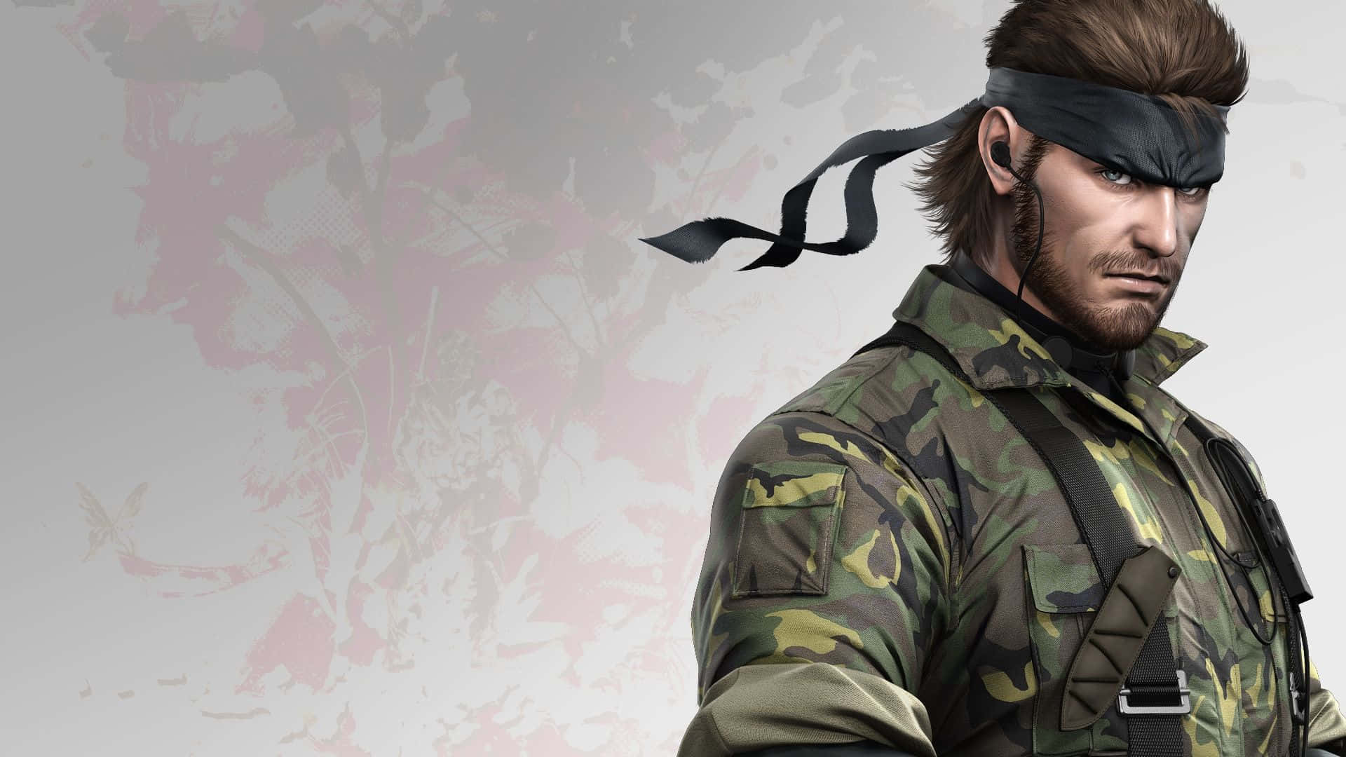 Solid Snake, black eye patch, camouflage uniform, Full HD Desktop Wallpaper