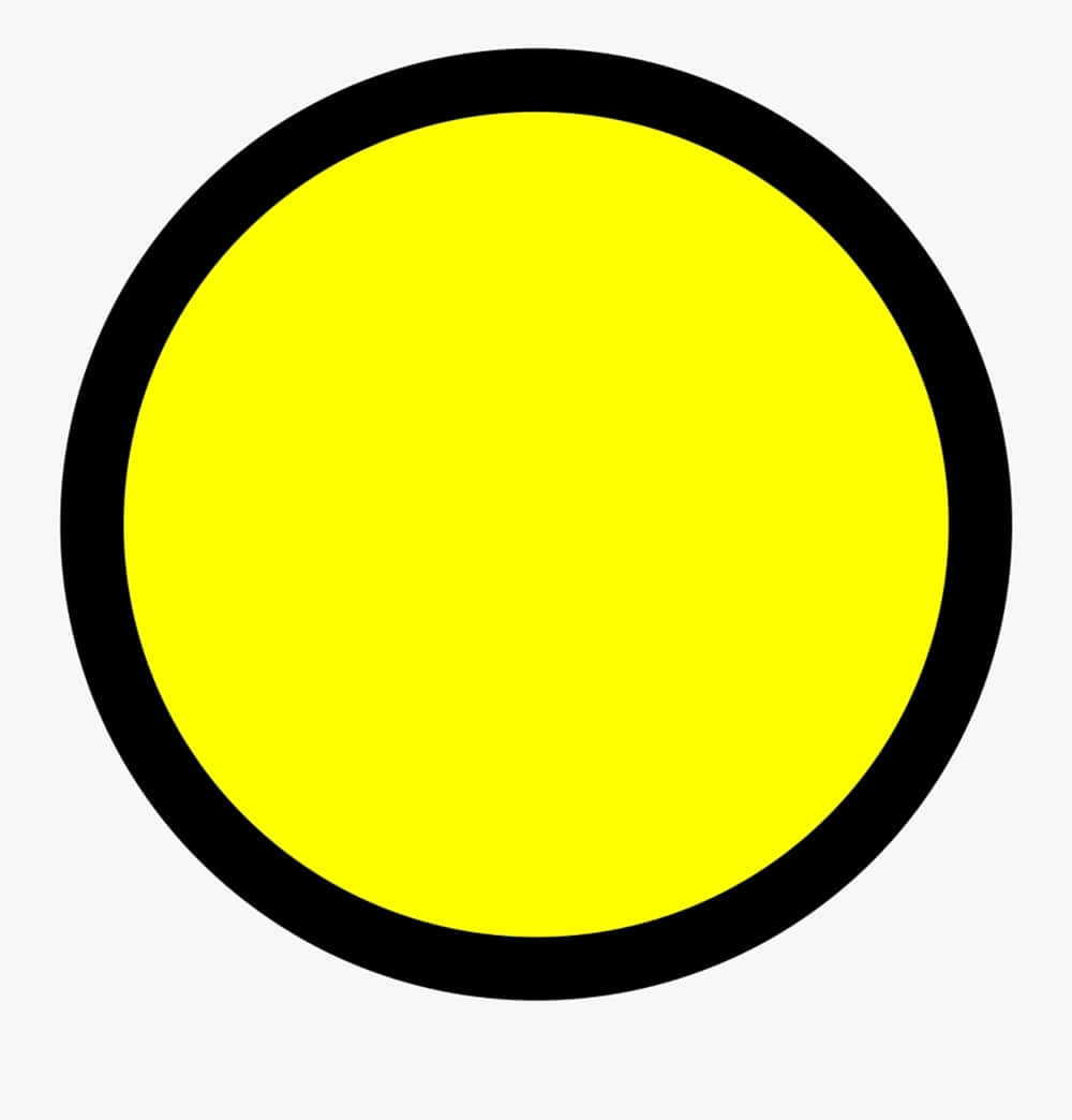 yellow circle, thick black border, light gray background, SD Phone Wallpaper