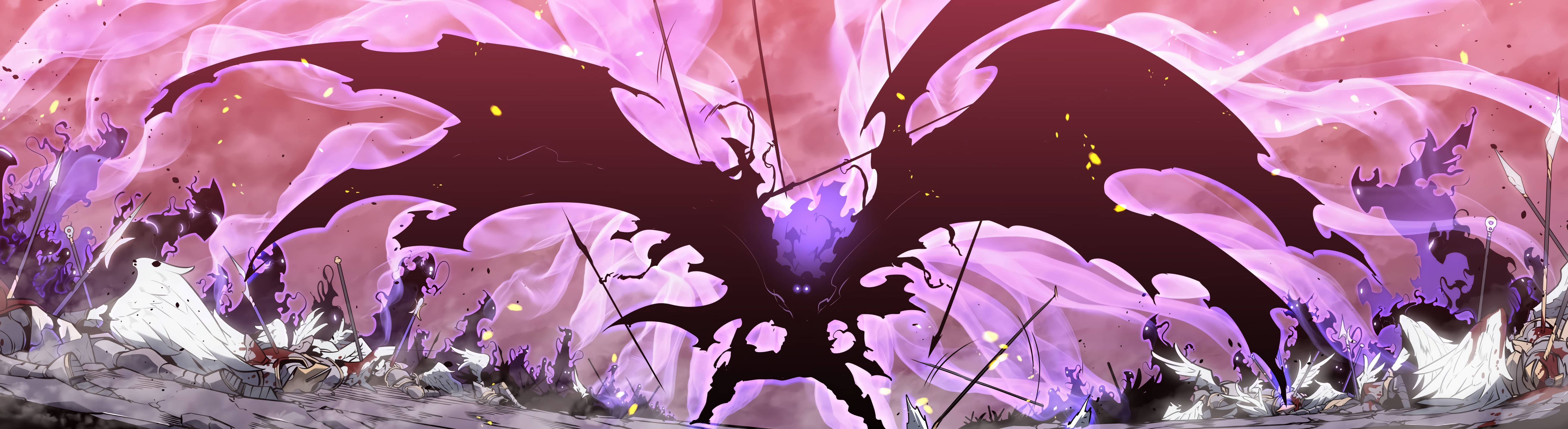 Solo Leveling, 4K, black bat, 5K Desktop Wallpaper