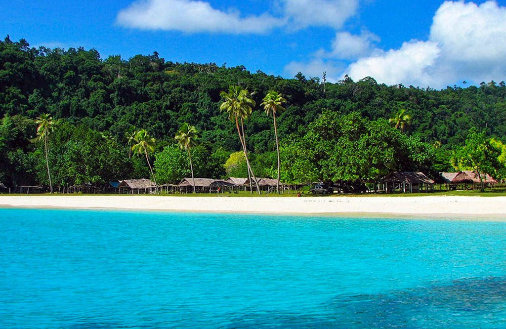 Solomon Islands, turquoise ocean, white sand beach, SD Desktop Wallpaper