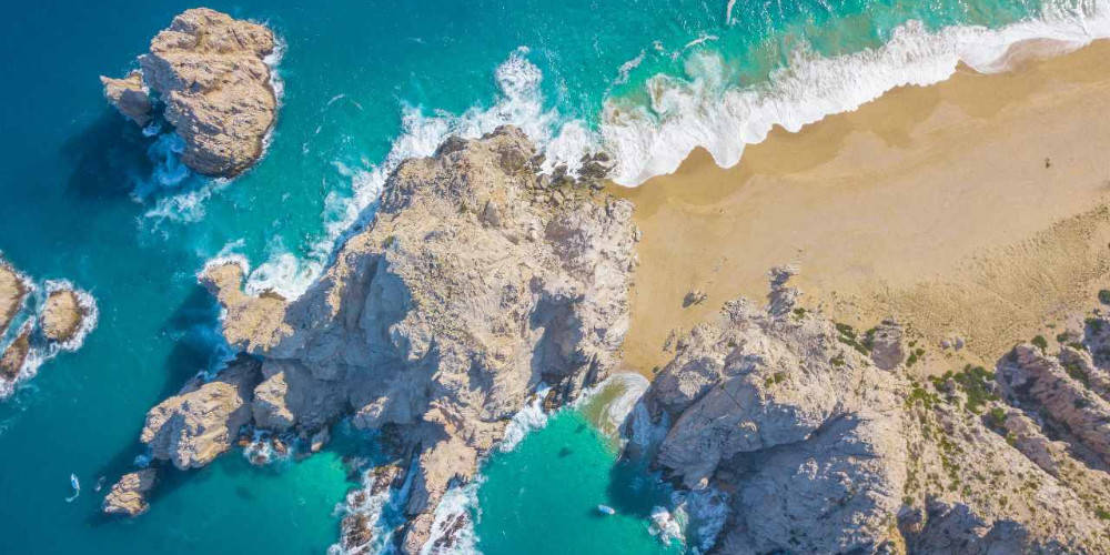 Solomon Islands, turquoise waves, rugged cliffs, SD Desktop Wallpaper