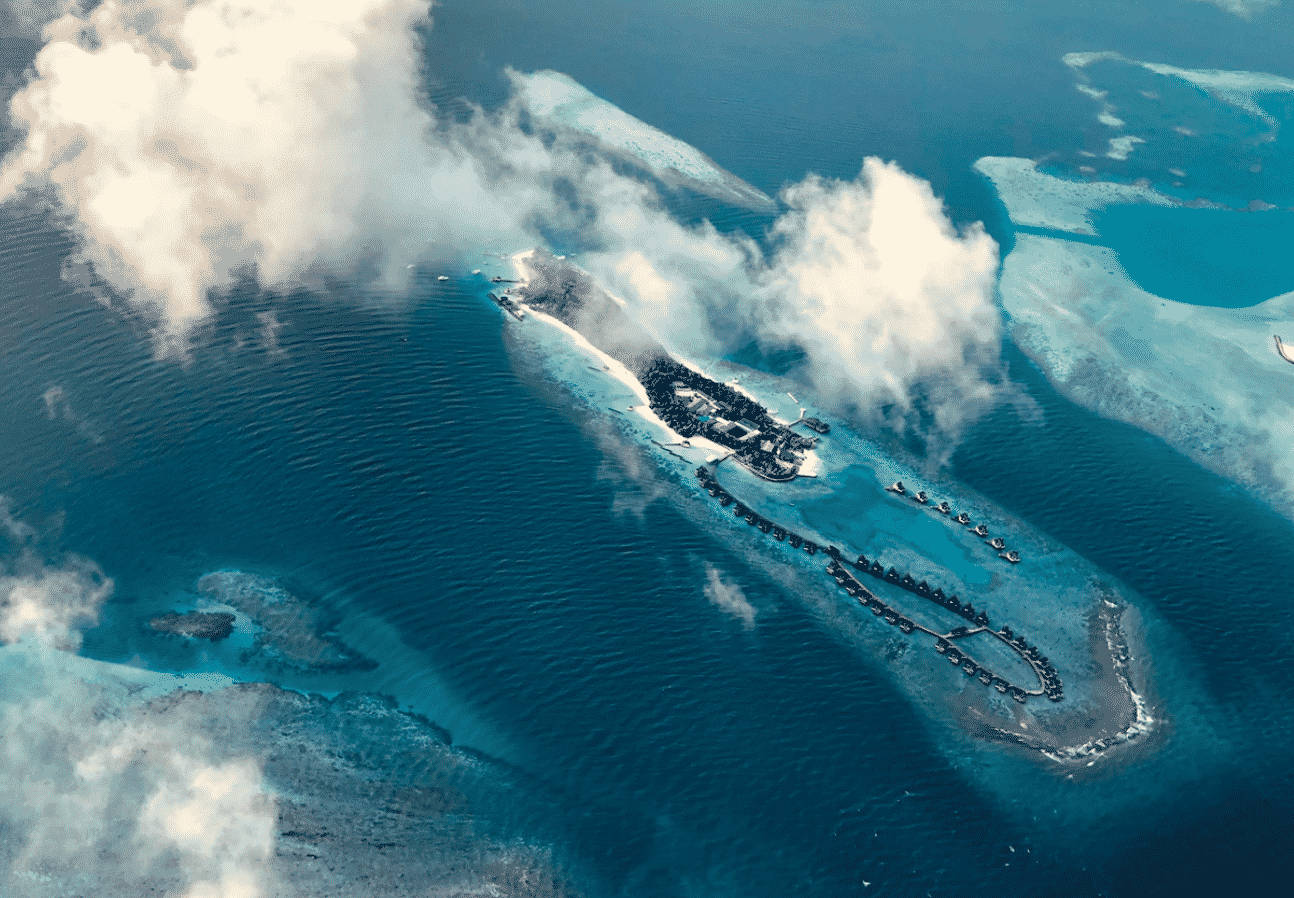 Solomon Islands, aerial view, tropical island resort, HD Desktop Wallpaper