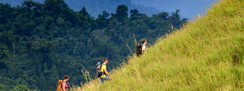 Solomon Islands, mountain climbing, hikers, SD Desktop Wallpaper