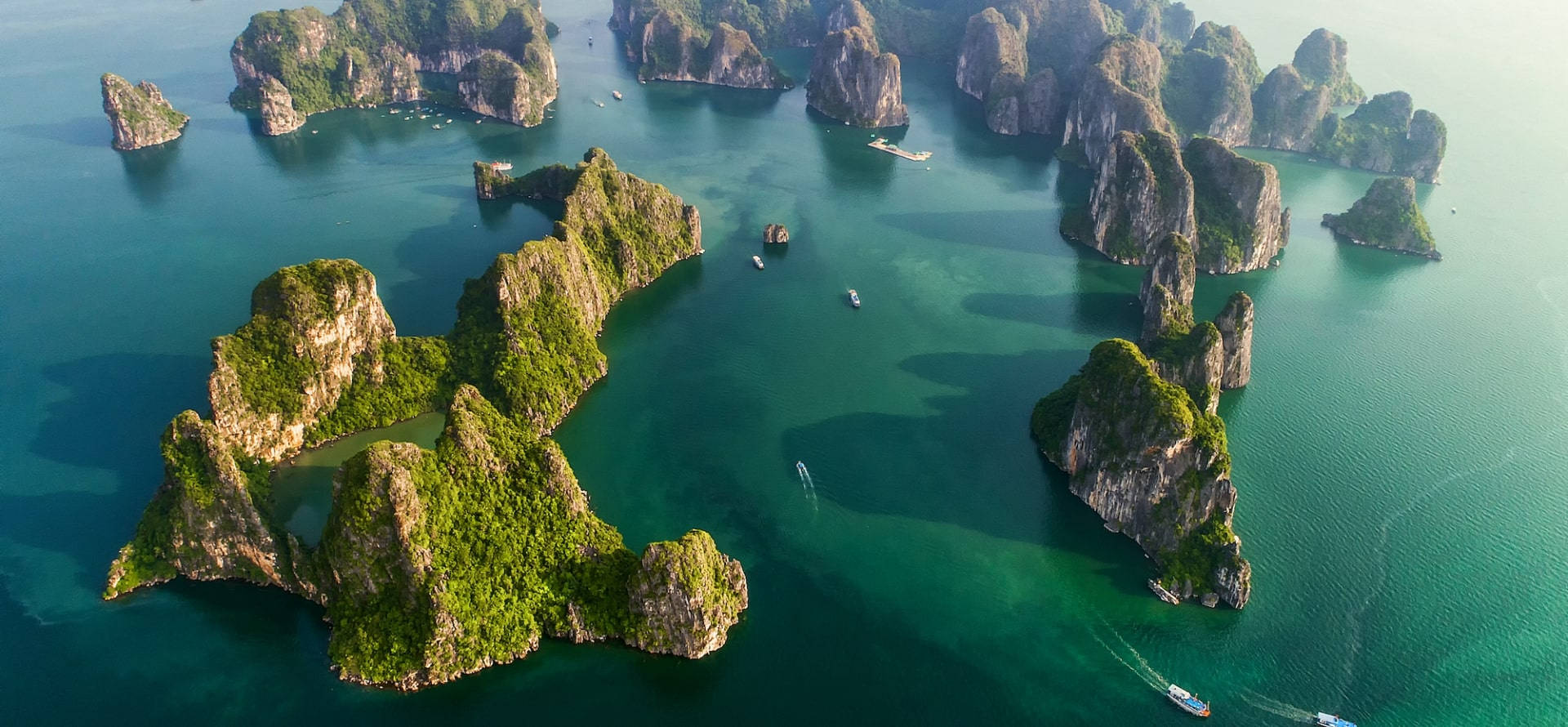 Solomon Islands, emerald waters, lush green karst islands, Full HD Desktop Wallpaper