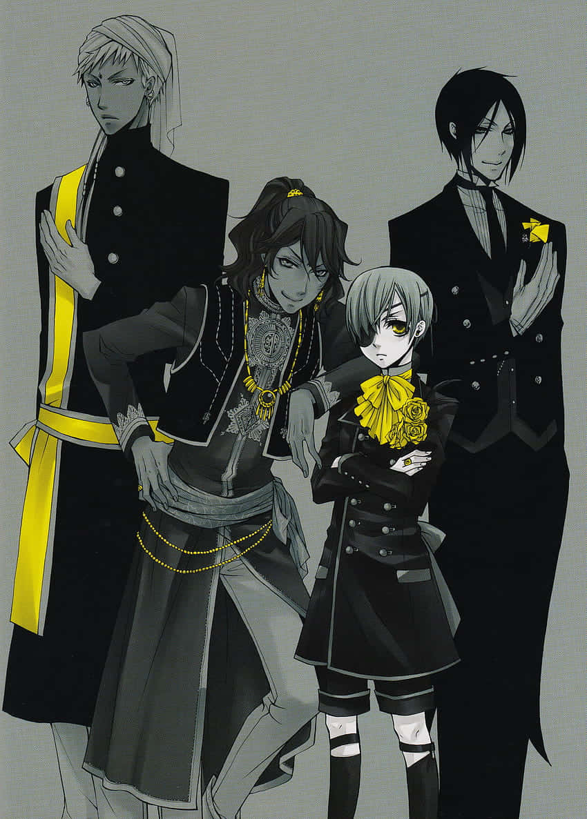 Soma Asman Kadar, black uniforms, bold yellow accents, SD Phone Wallpaper