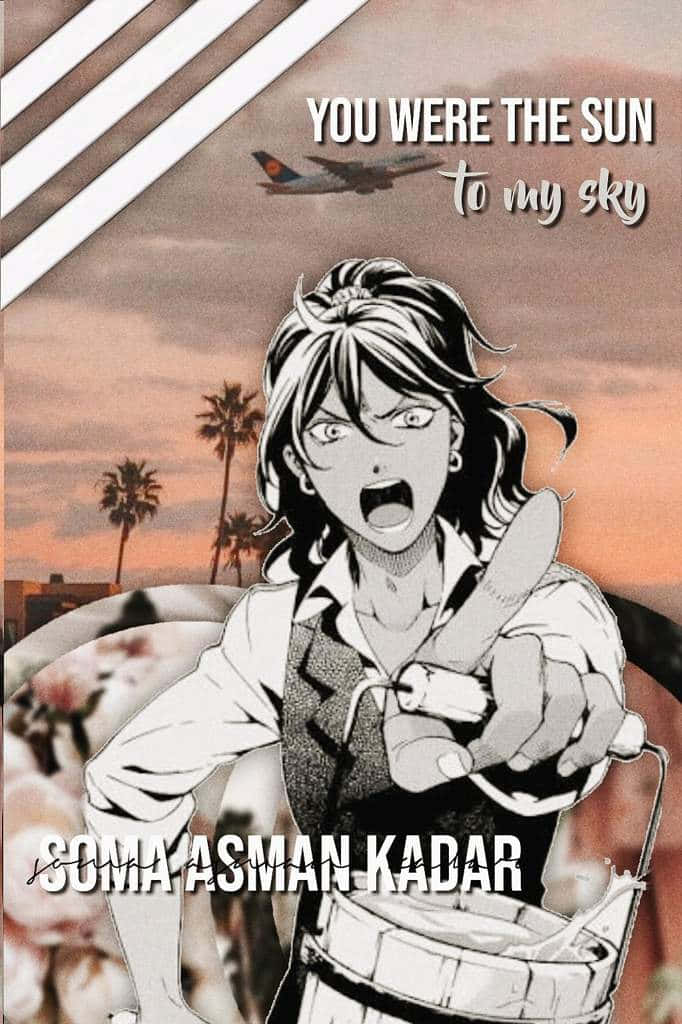 Soma Asman Kadar, anime girl, shocked expression, SD Phone Wallpaper