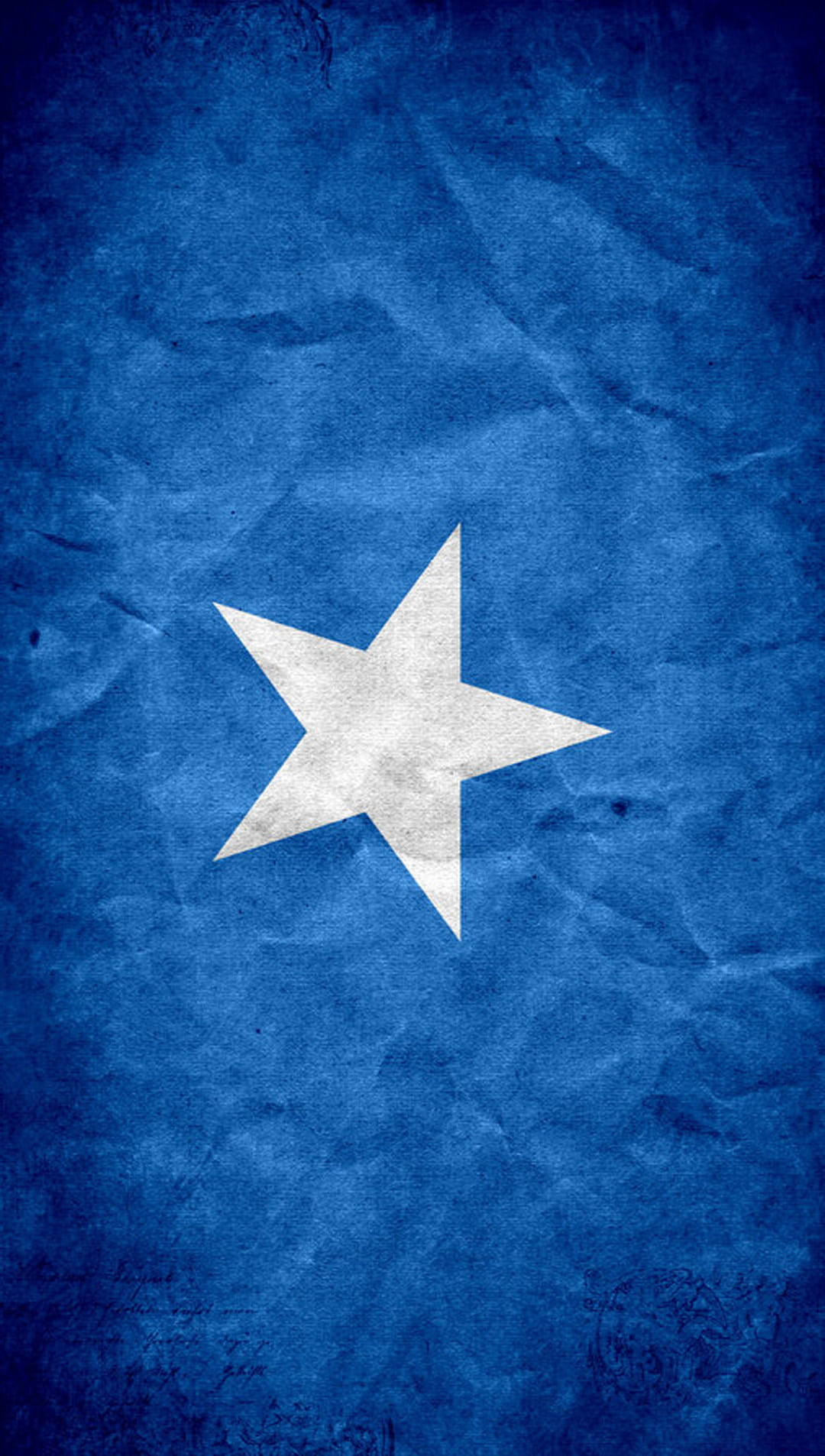 Somalia flag, white five-pointed star, textured blue background, HD Phone Wallpaper