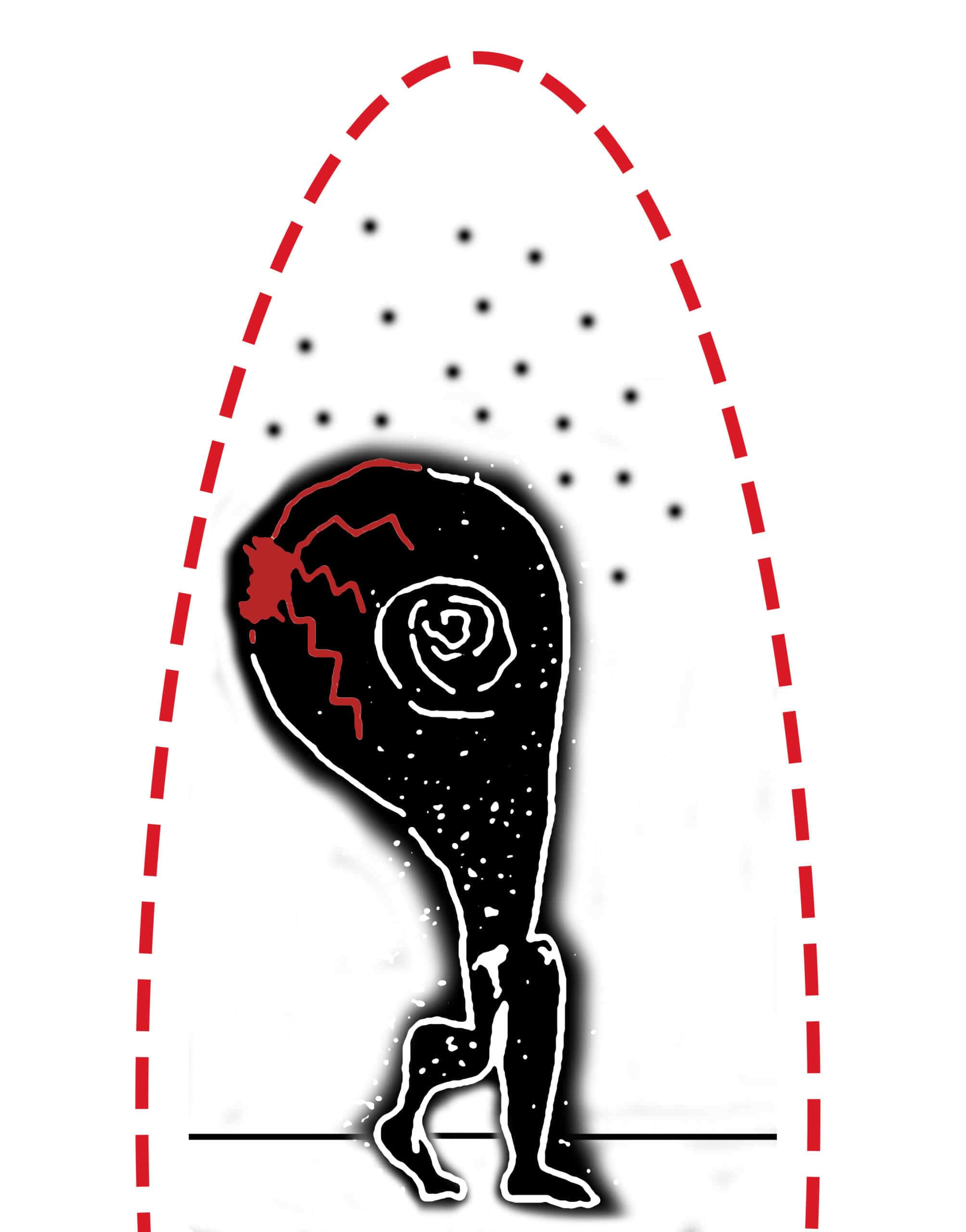 Somatic, black figure, rose head, 2K Phone Wallpaper