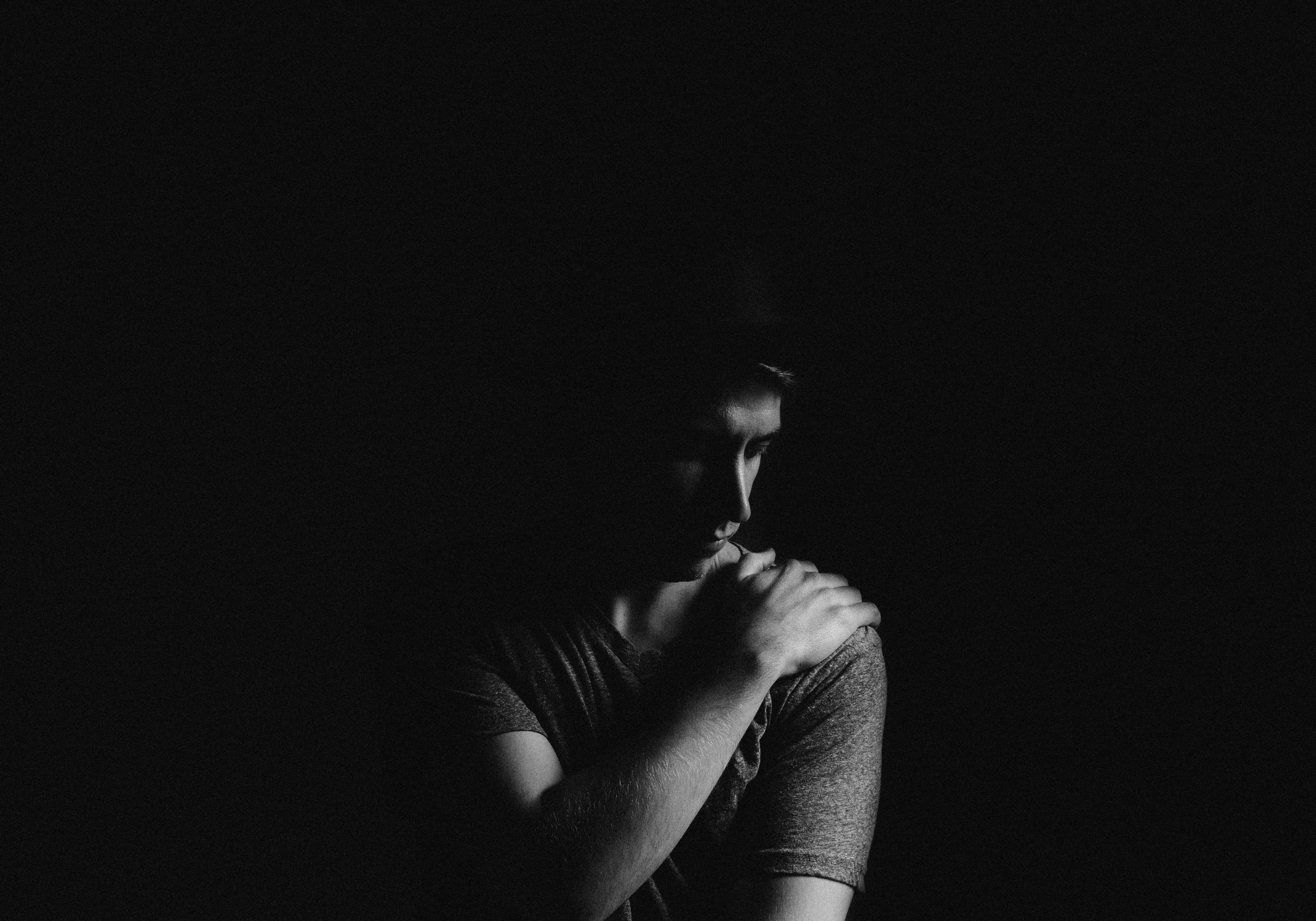 Somatic, man, darkness, 5K Desktop Wallpaper