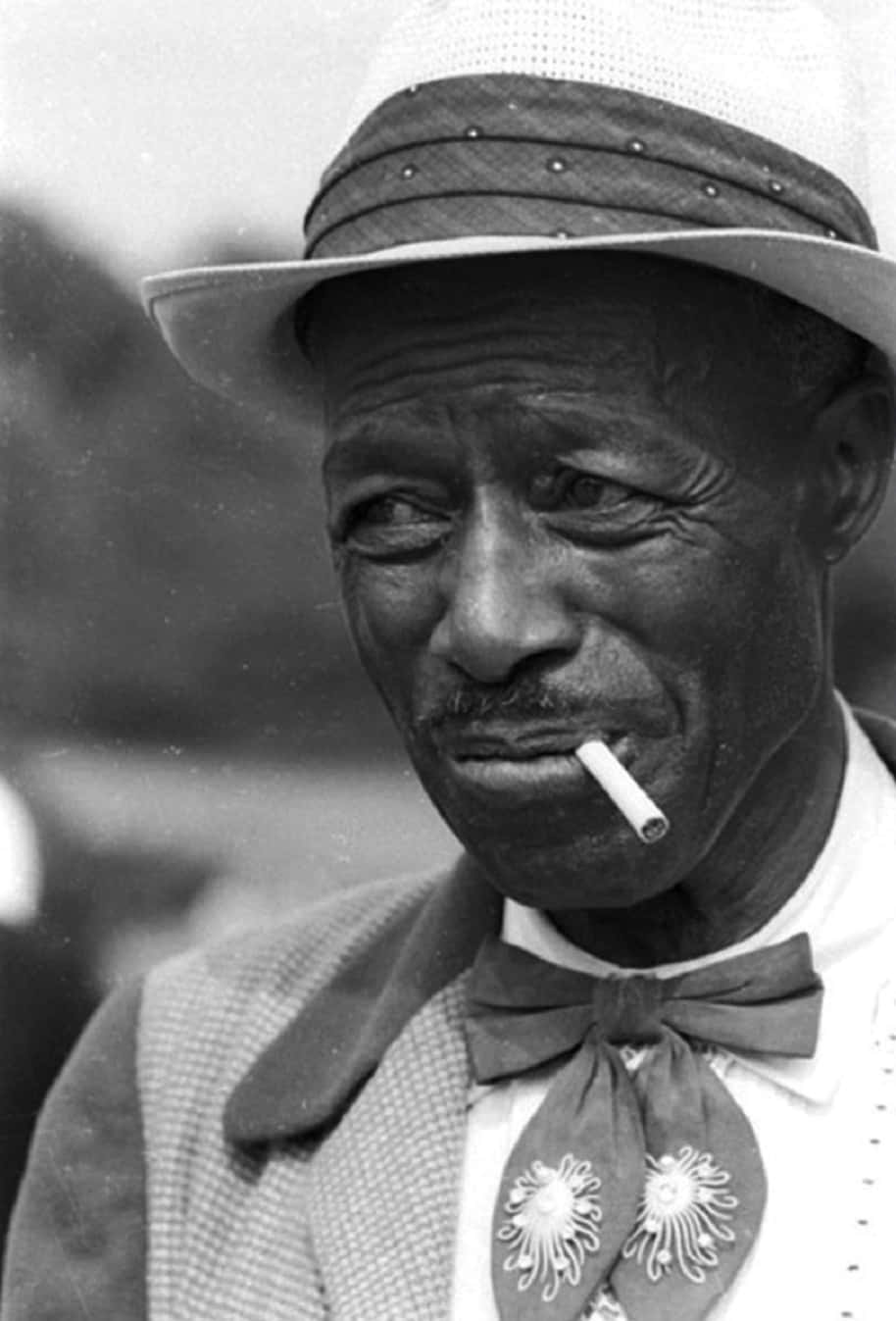 Son House, blues musician, black and white portrait, HD Phone Wallpaper