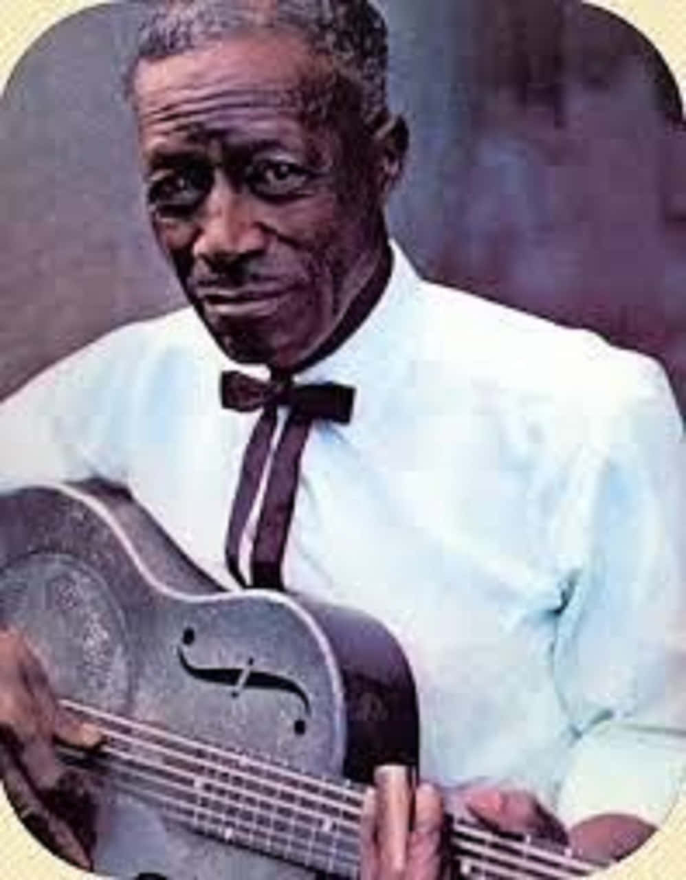 Son House, resonator guitar, white shirt, HD Phone Wallpaper