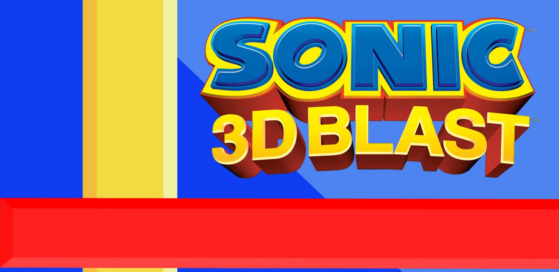 Sonic 3D Blast, blue, yellow, HD Desktop Wallpaper