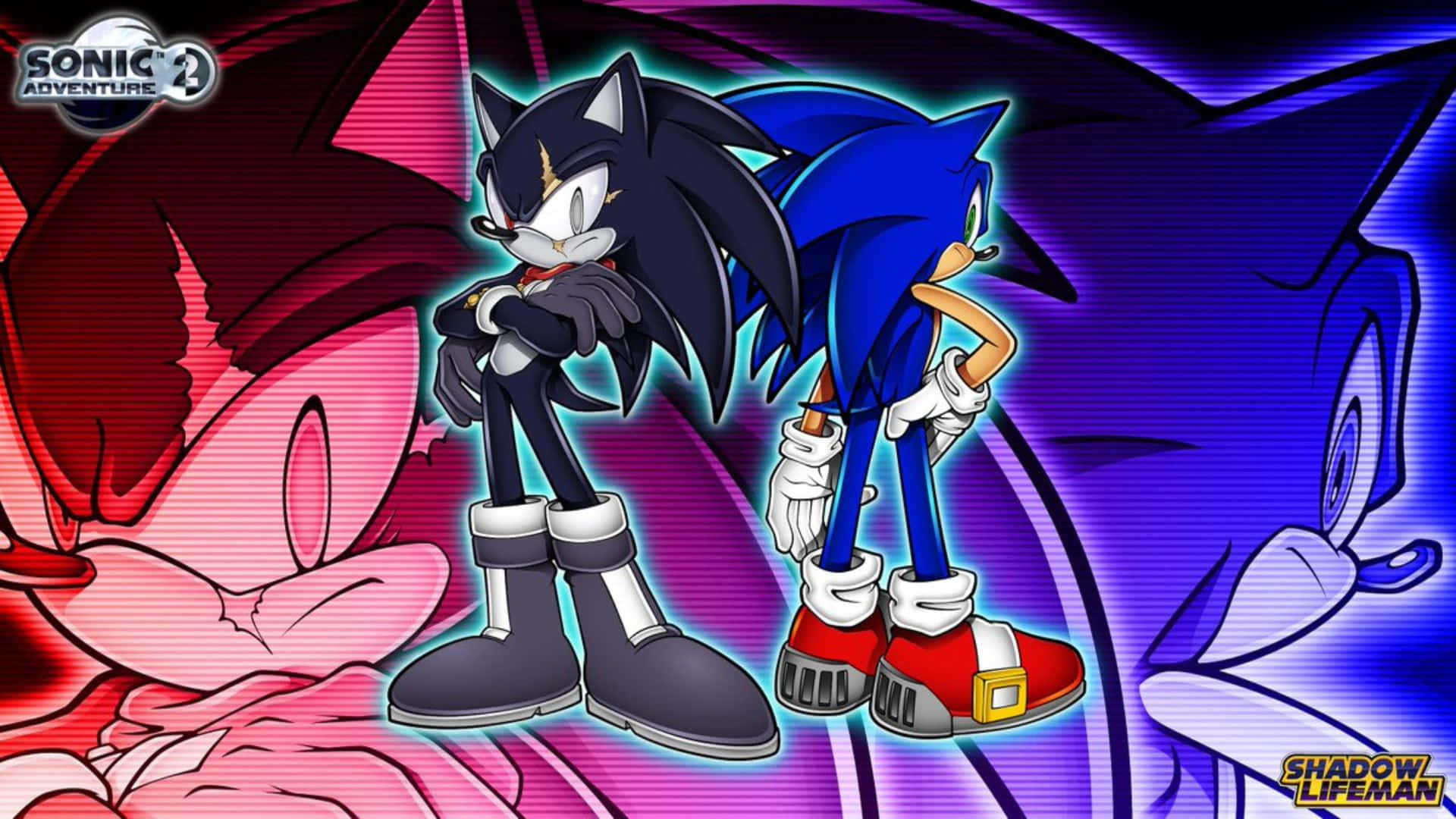 Sonic Adventure 2, Sonic, Shadow, Full HD Desktop Wallpaper