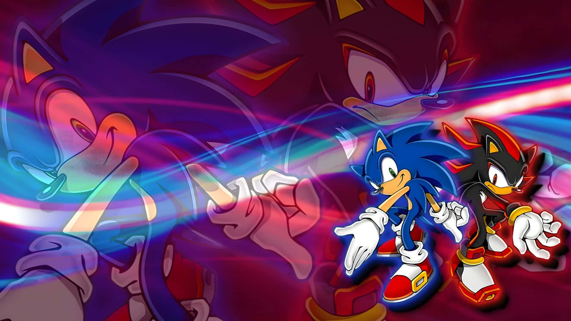 Sonic Adventure 2, Sonic, Shadow, Full HD Desktop Wallpaper