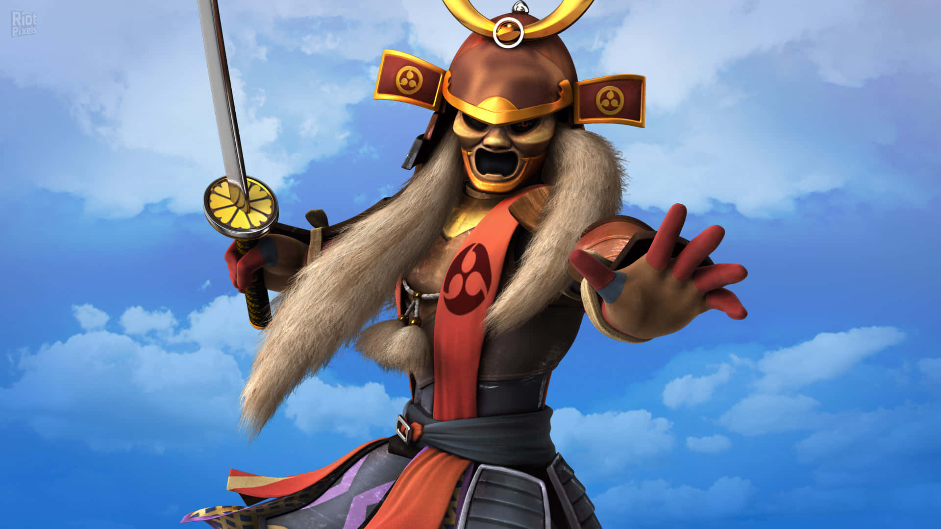 Sonic and All-stars Racing Transformed, samurai warrior, roaring mask, Full HD Desktop Wallpaper