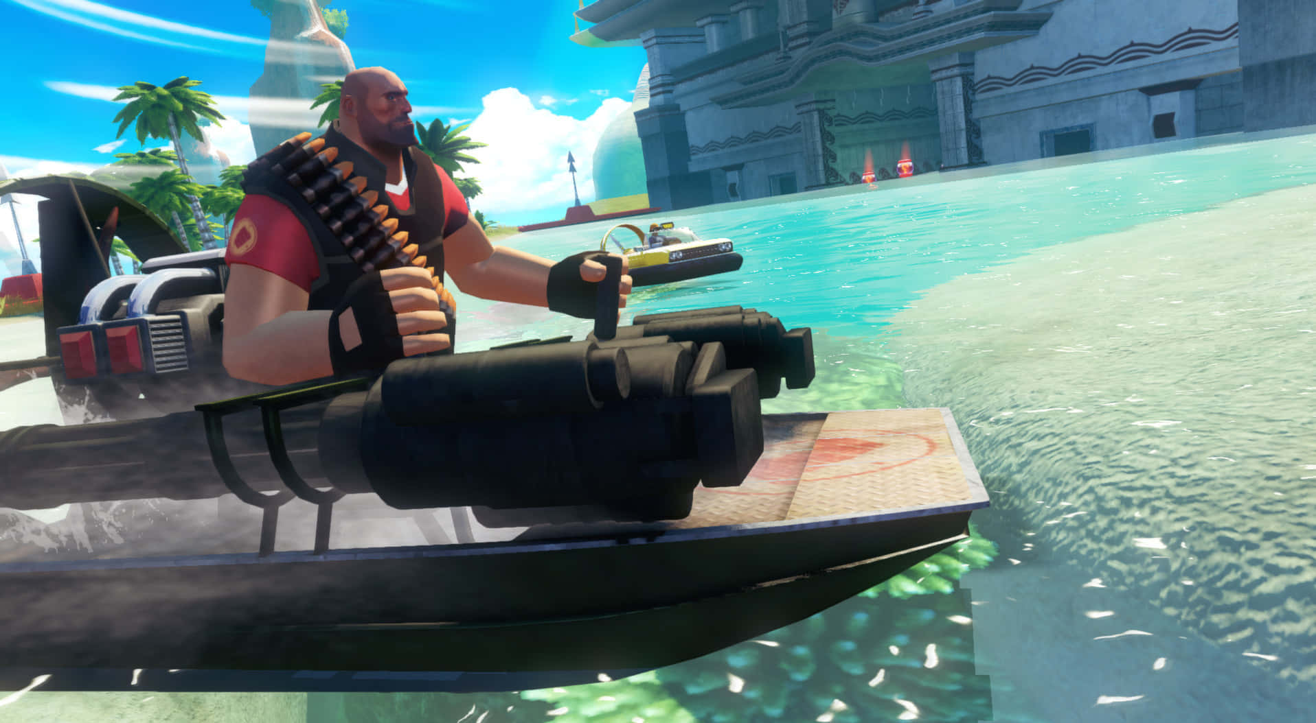 Sonic and All-Stars Racing Transformed, jet ski, turquoise water, HD Desktop Wallpaper