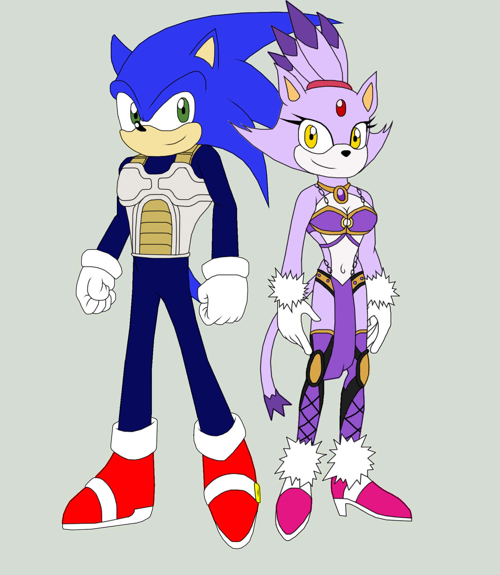 Sonic, Blaze, purple feline character, HD Phone Wallpaper