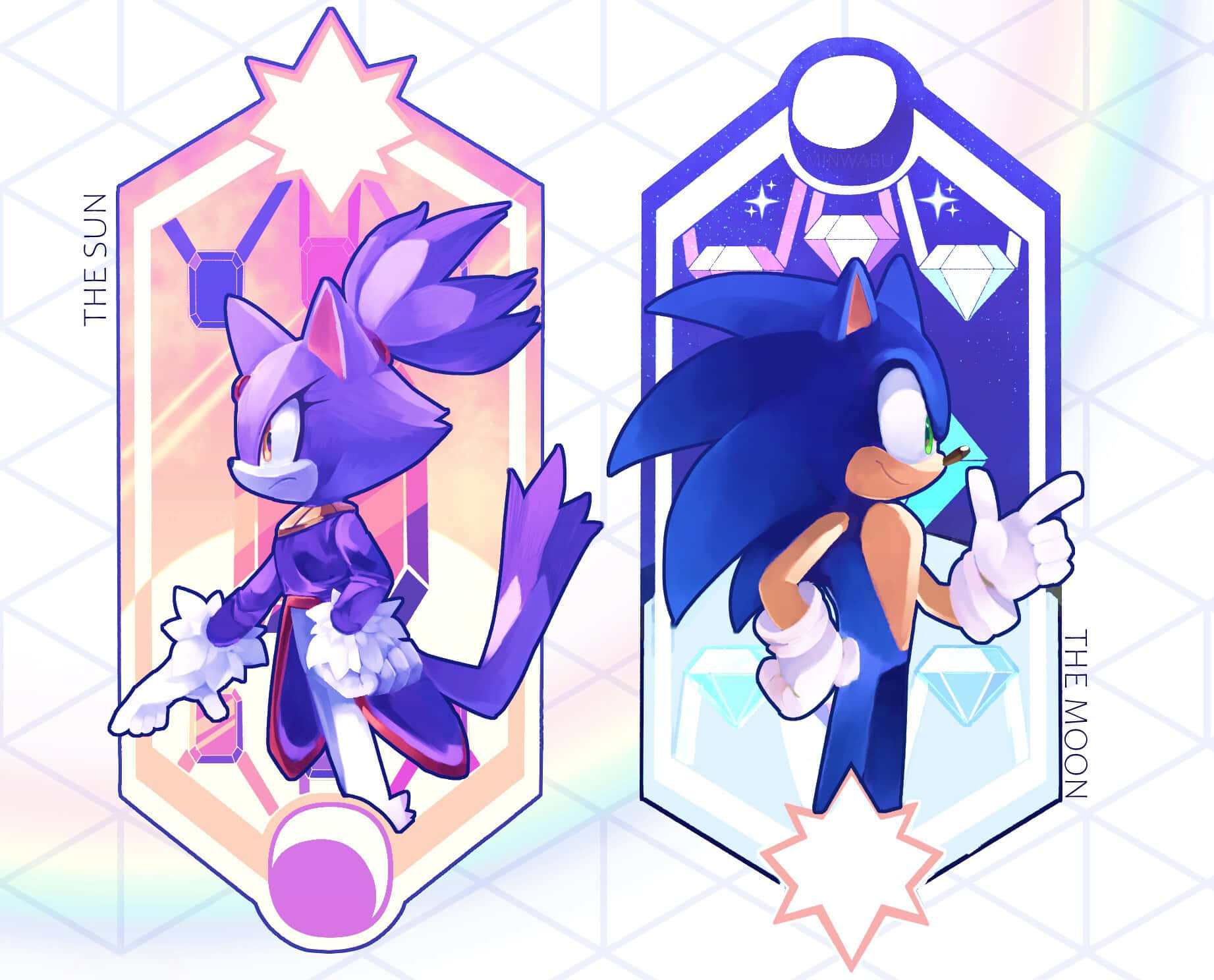 Sonic, Blaze, The Sun, HD Desktop Wallpaper