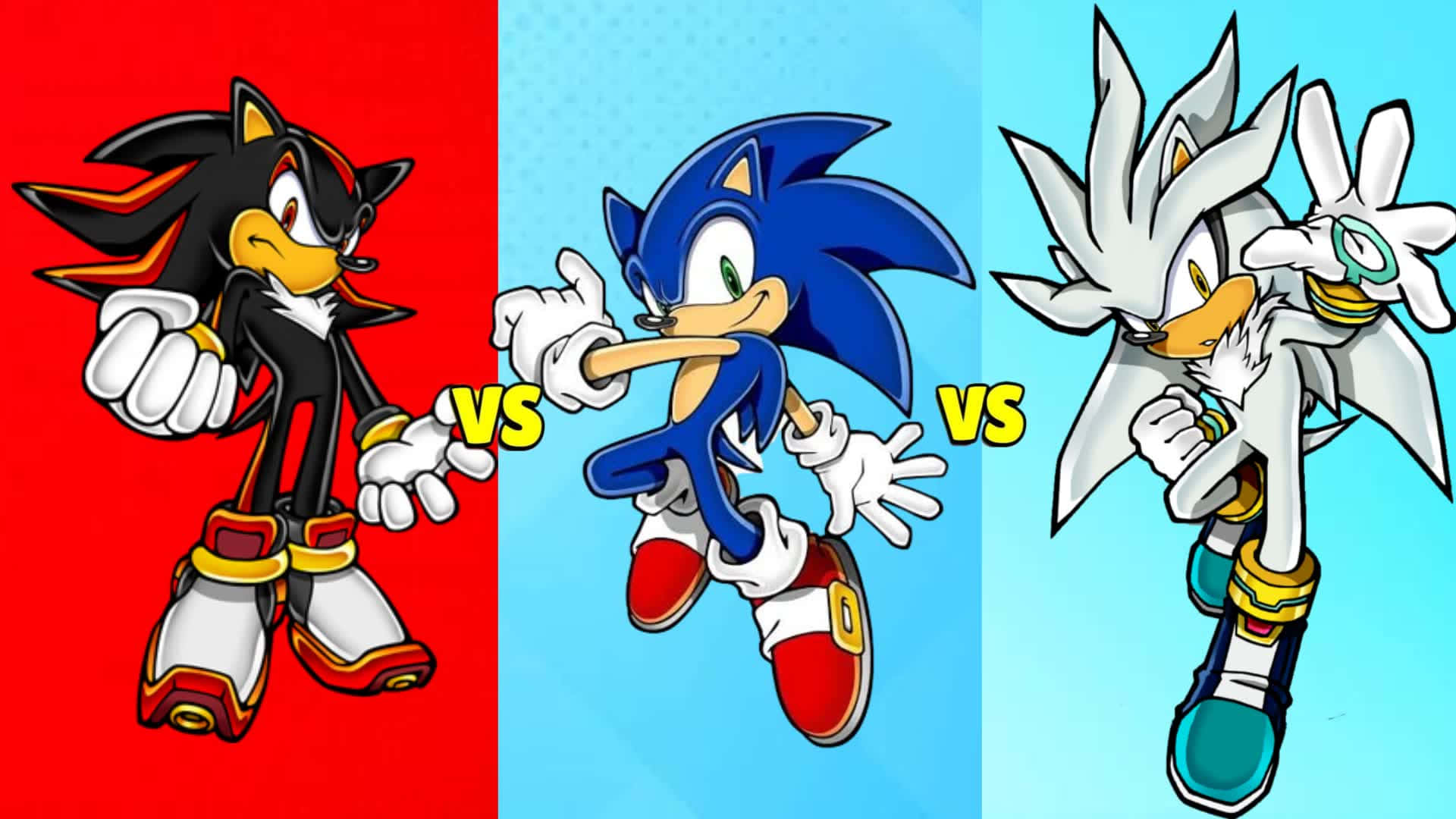 Sonic, Shadow, Silver, Full HD Desktop Wallpaper