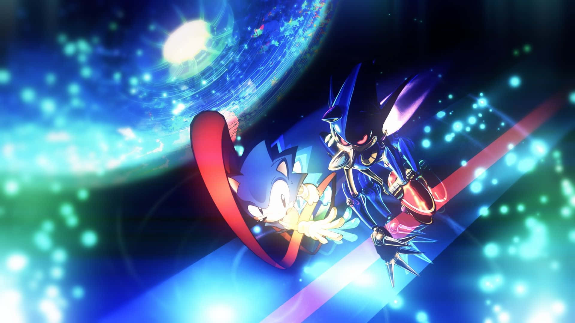 Sonic CD, Sonic, Shadow, Full HD Desktop Wallpaper
