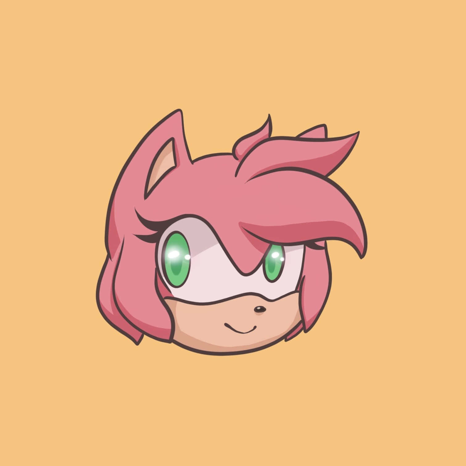 Sonic Characters, pink hedgehog, green eyes, HD Desktop Wallpaper