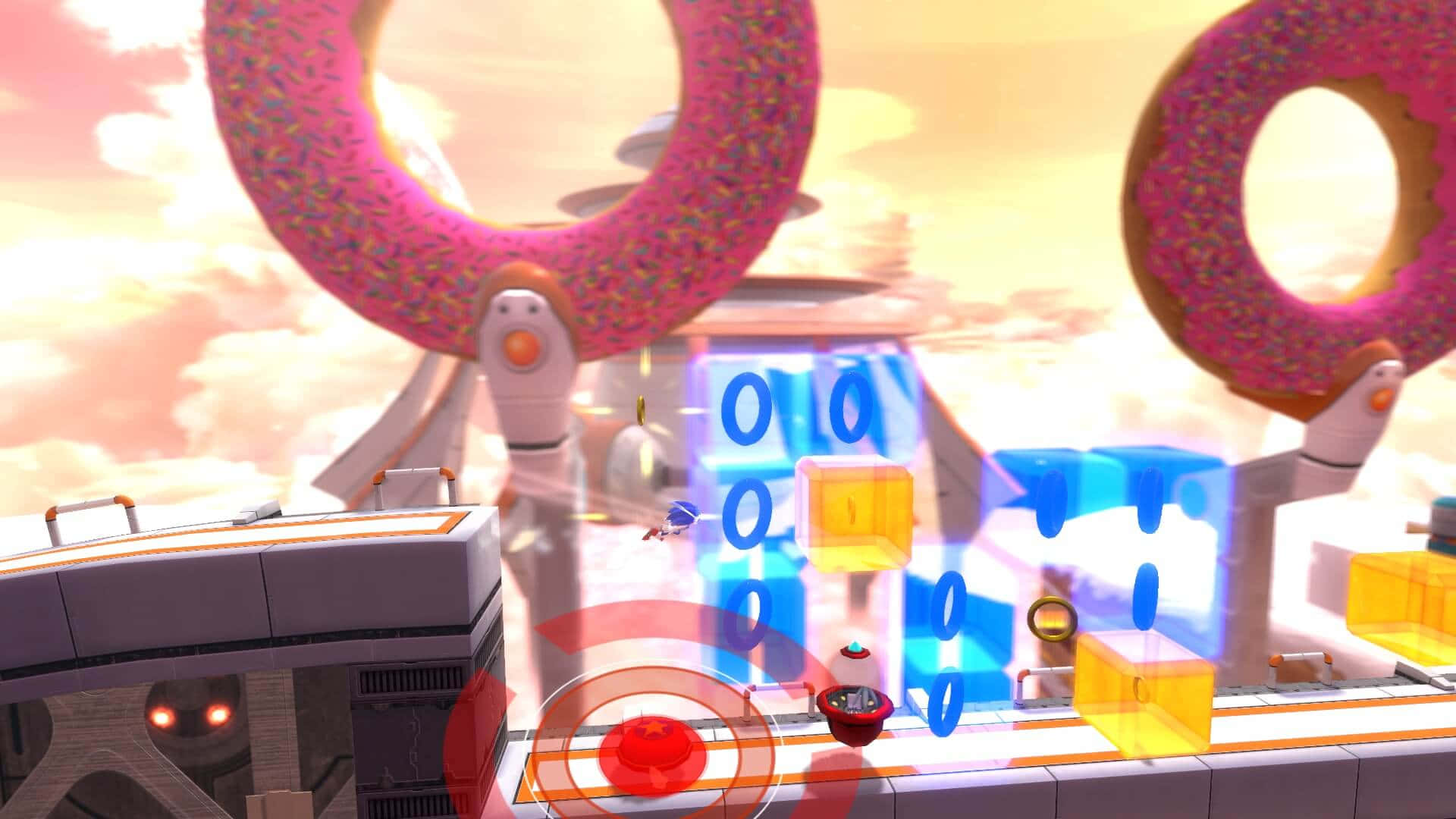 Sonic Colors, pink sprinkle donuts, space stratosphere, Full HD Desktop Wallpaper