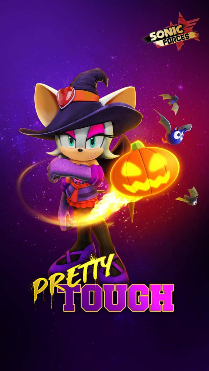 Sonic Forces Speed Battle, witch-themed fox character, purple hat, SD Phone Wallpaper